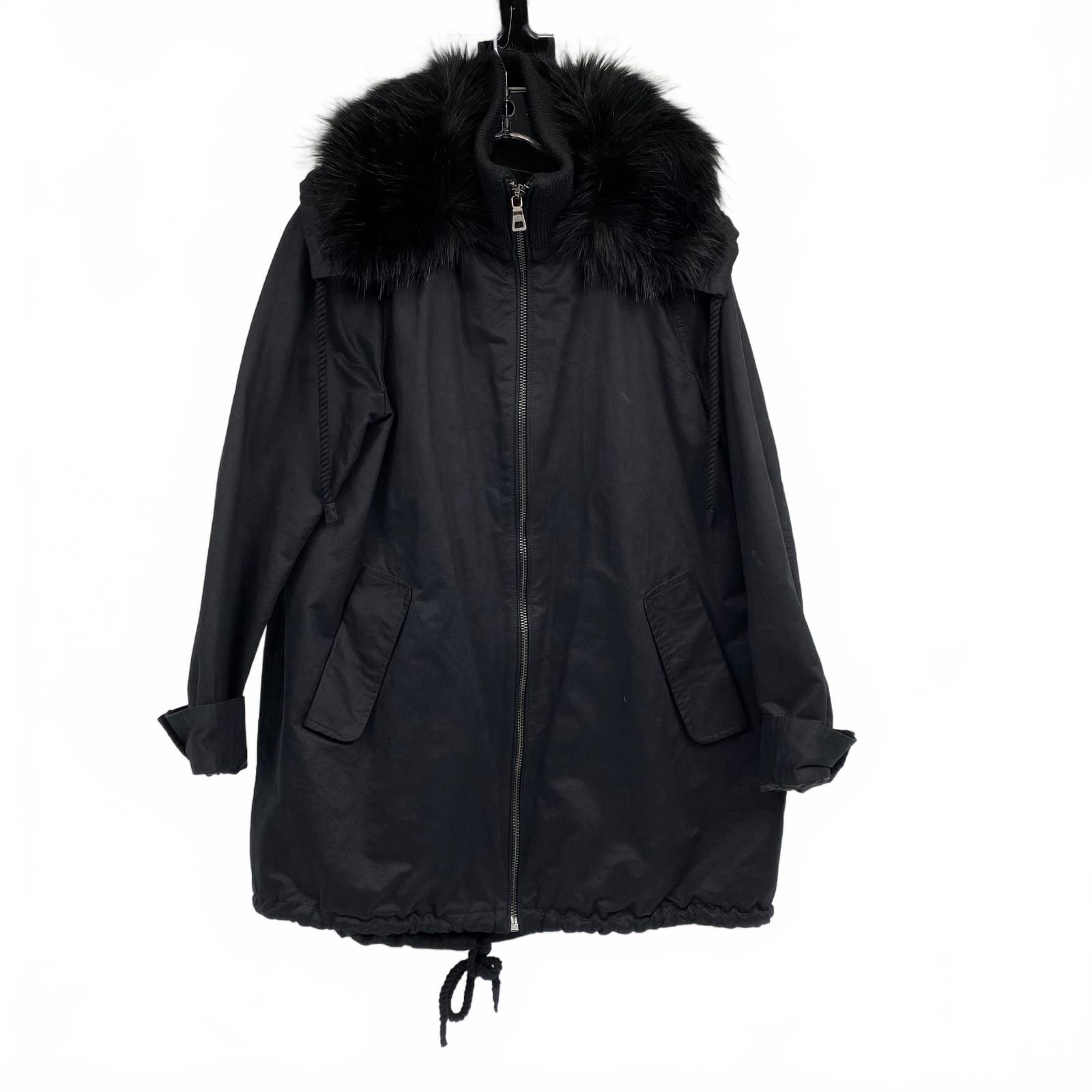 Sam Edelman Black Cotton Blend Bomber Jacket