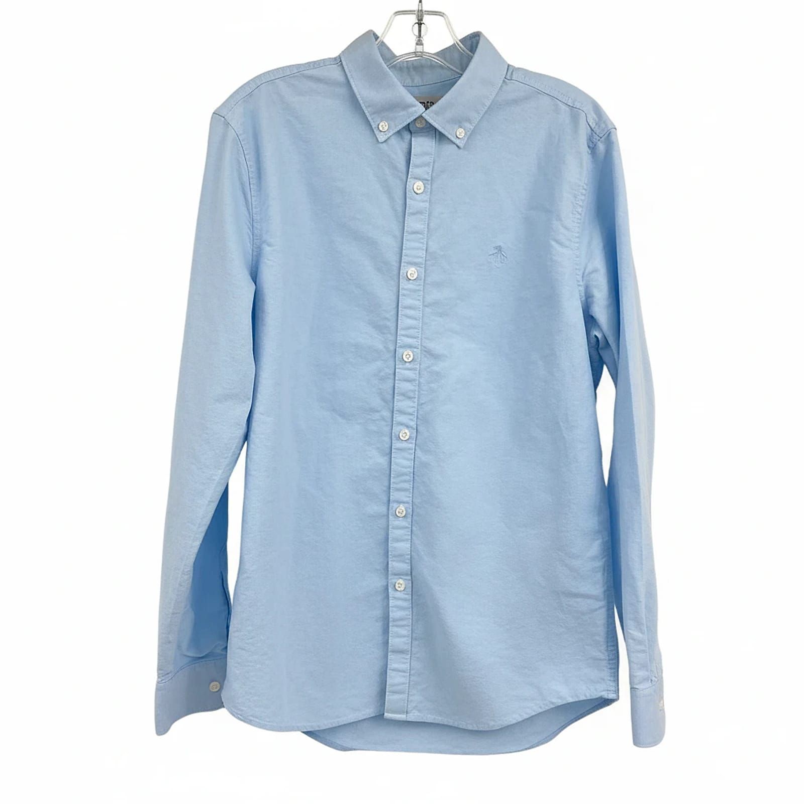 Original Penguin Blue 100% Cotton Long Sleeve Casual Shirt