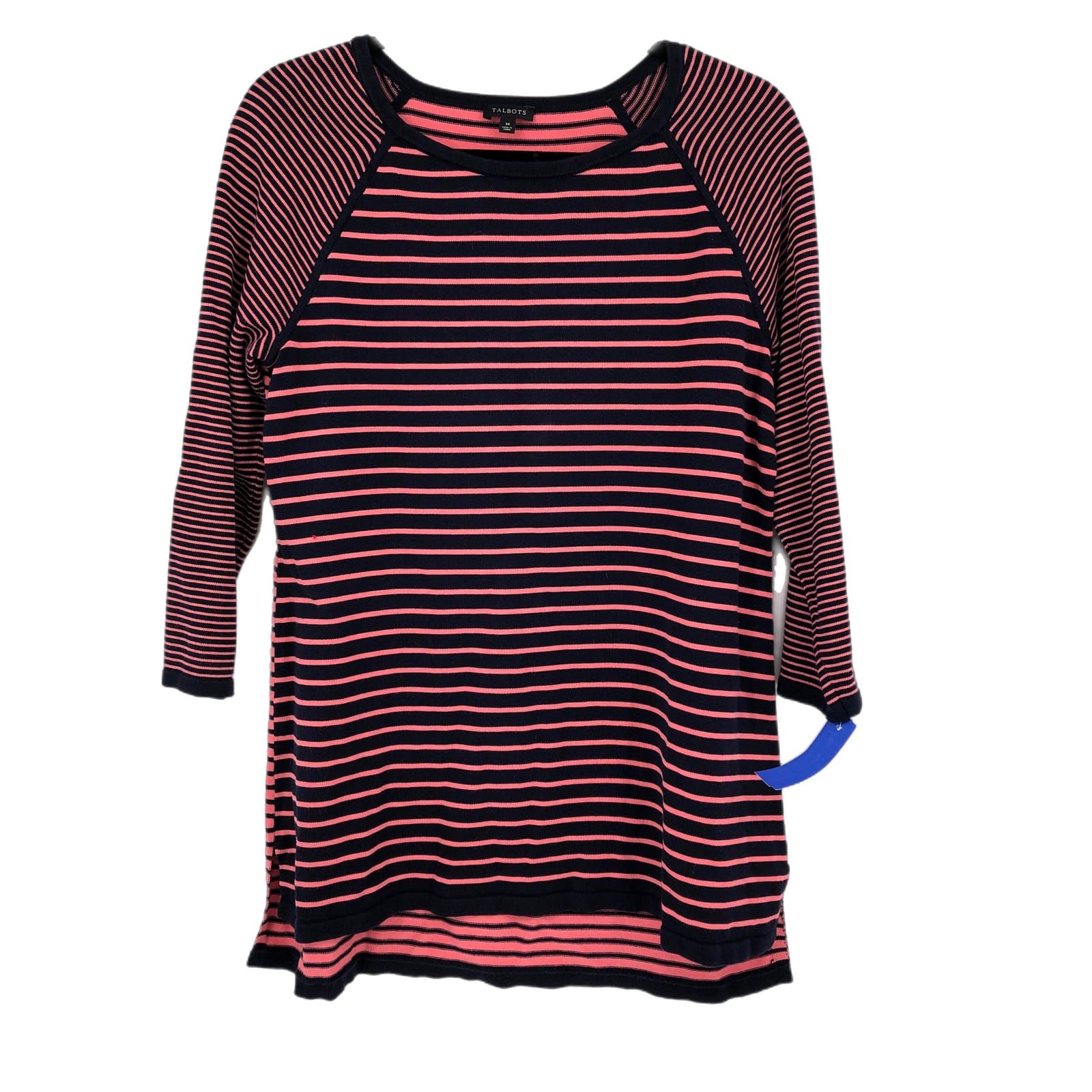 Talbots Red/Blue Striped Sweater Dress