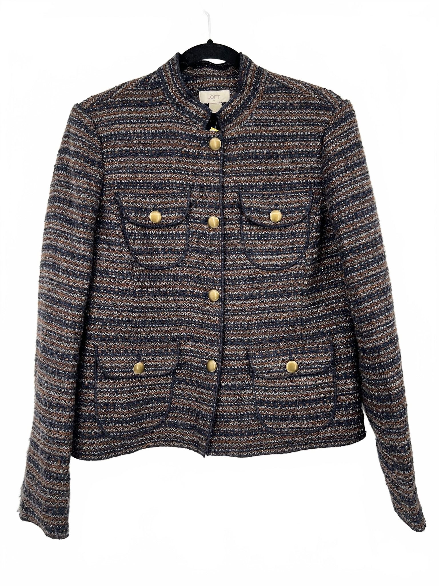 LOFT Blue Tweed Blazer