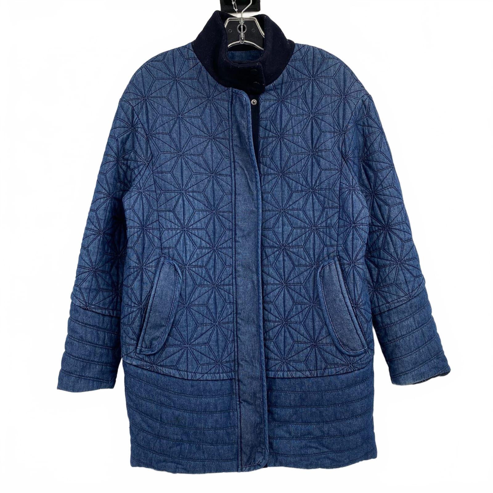 EnC Blue Quilted Denim Jacket