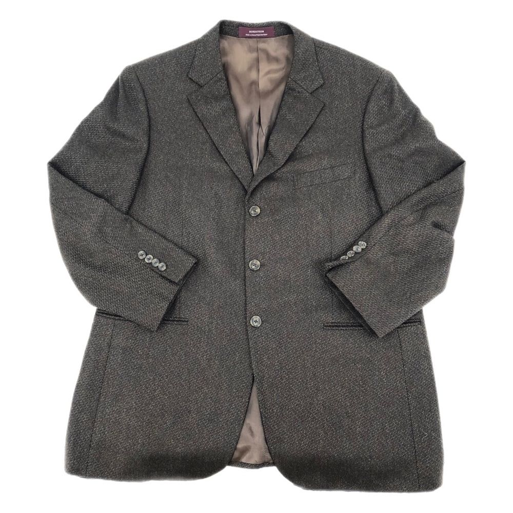 Nordstrom Brown & Tan Wool Sport Coat