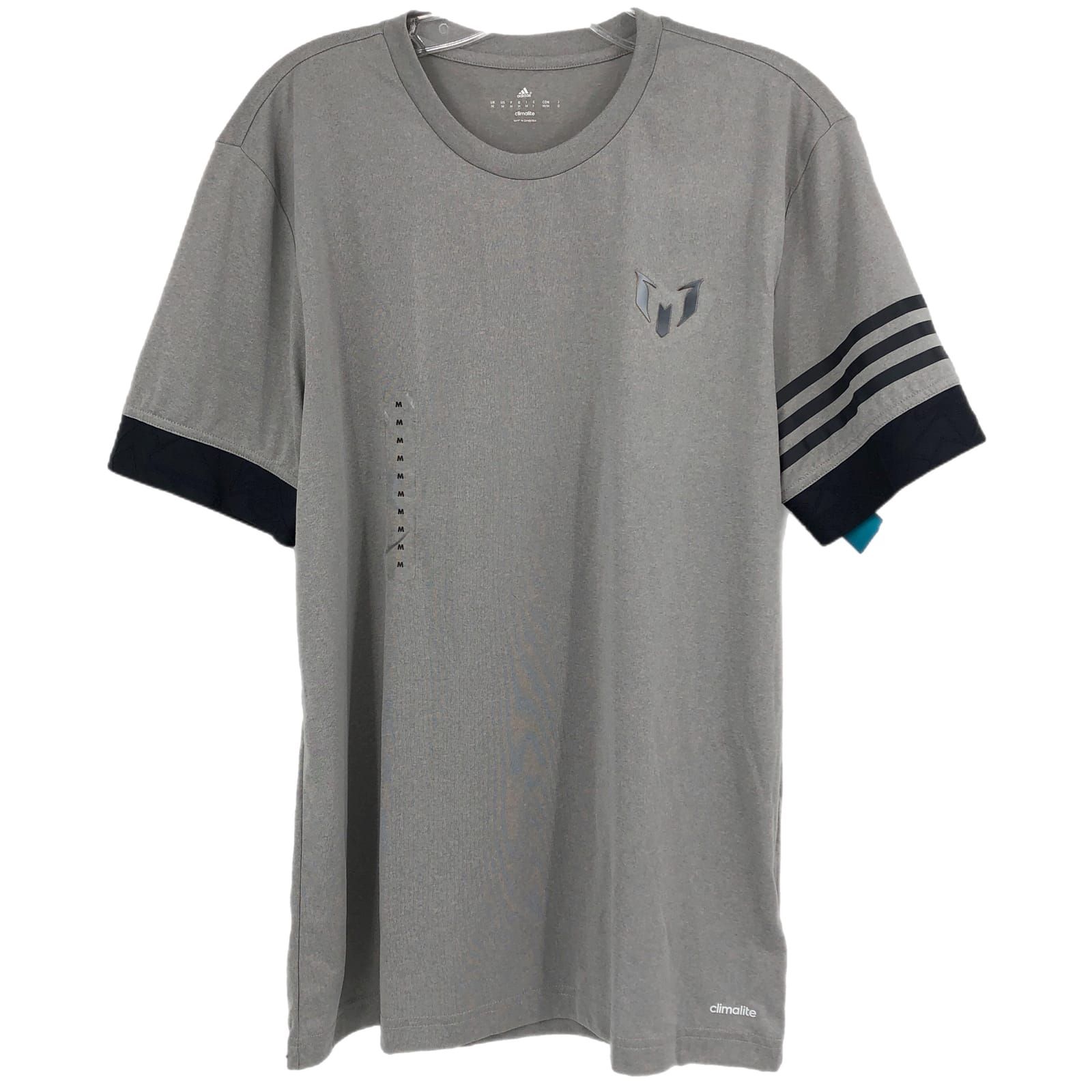 Adidas Gray & Blue Classic Short Sleeve T-Shirt