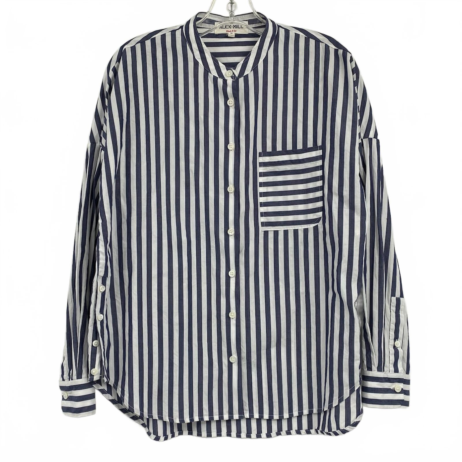 Alex Mill Blue White Striped Button-Down Shirt