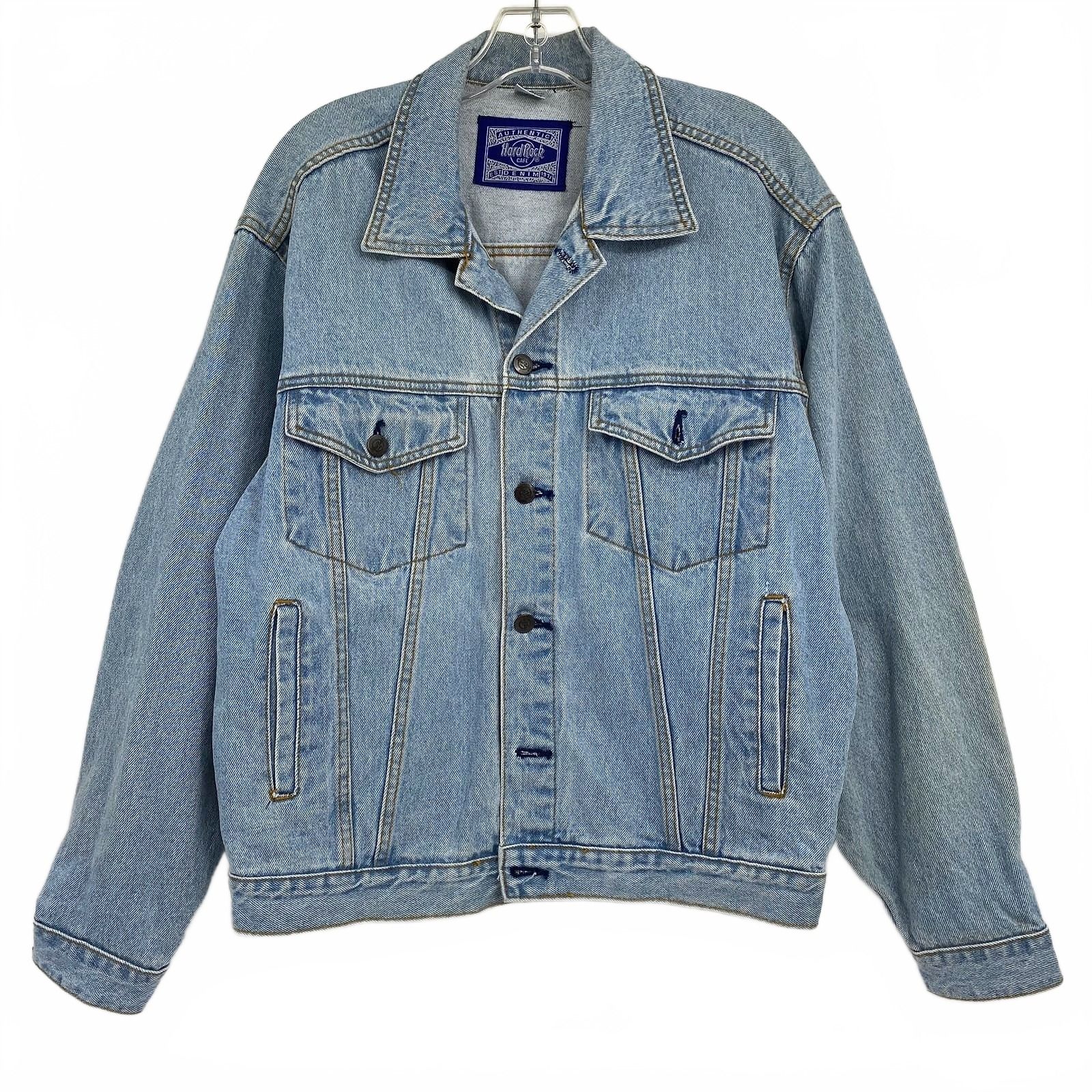 Hard Rock Cafe Light Wash Denim Jacket