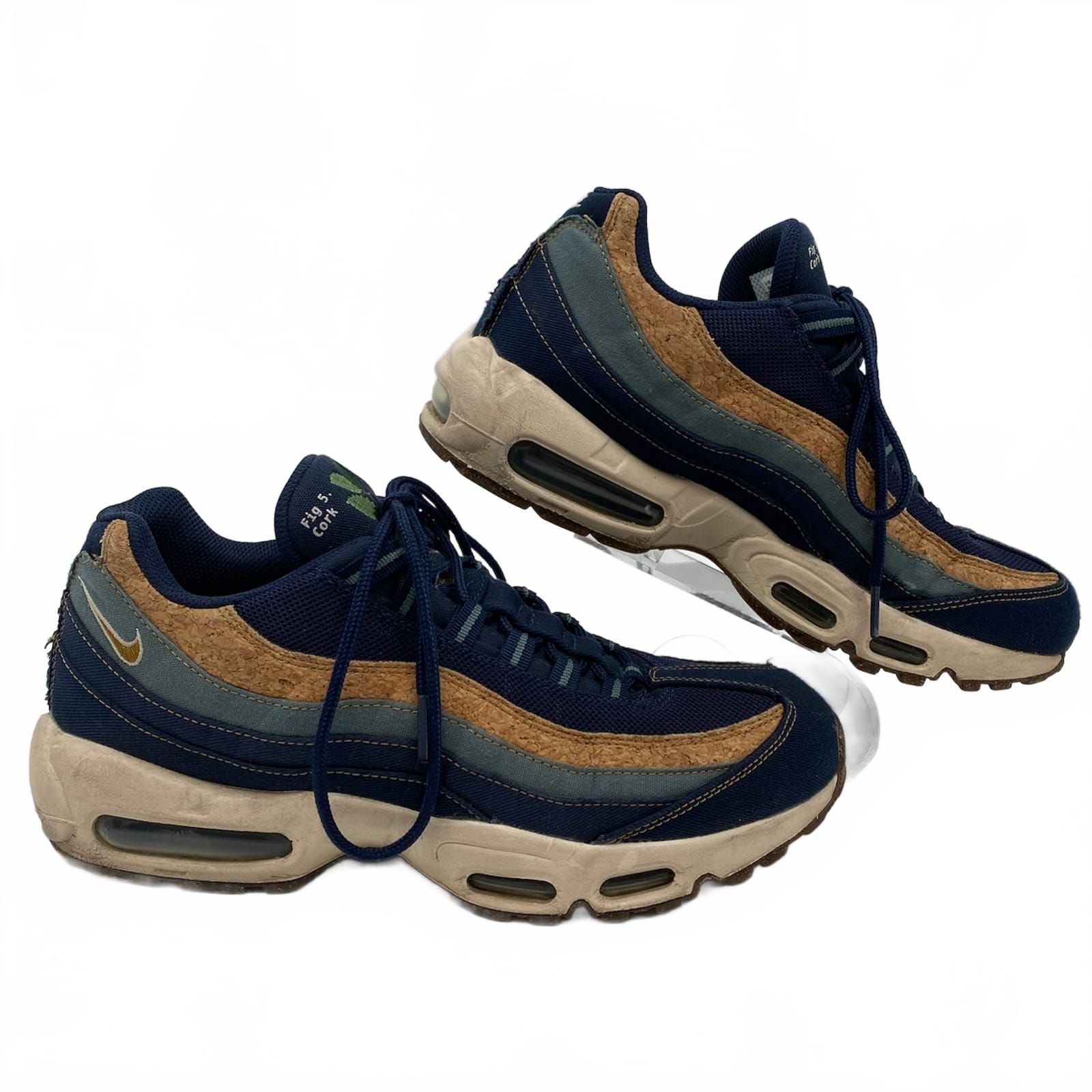 Nike Blue Tan Air Max 95 Cork Sneakers