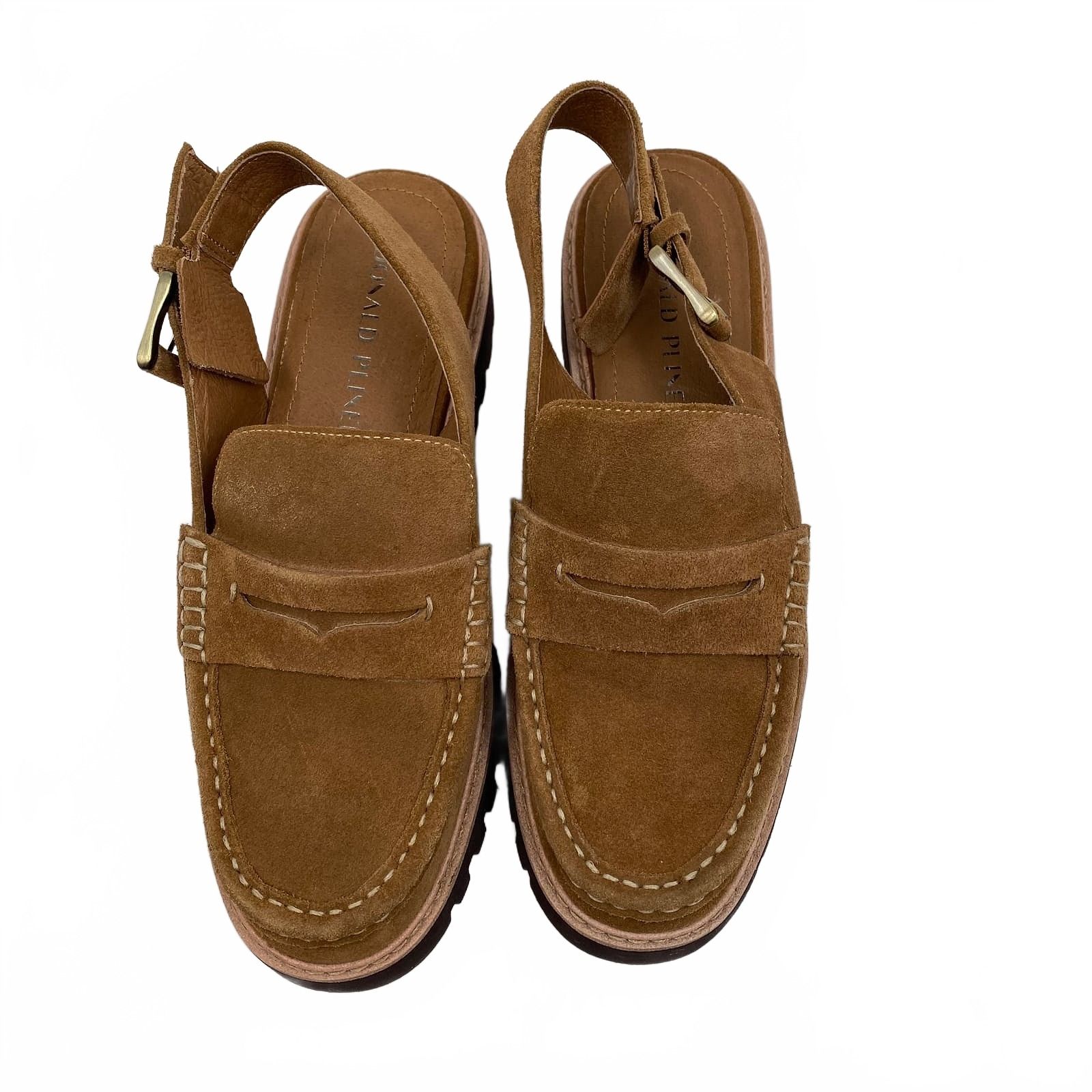 Donald J. Pliner Brown Suede Leather Loafer