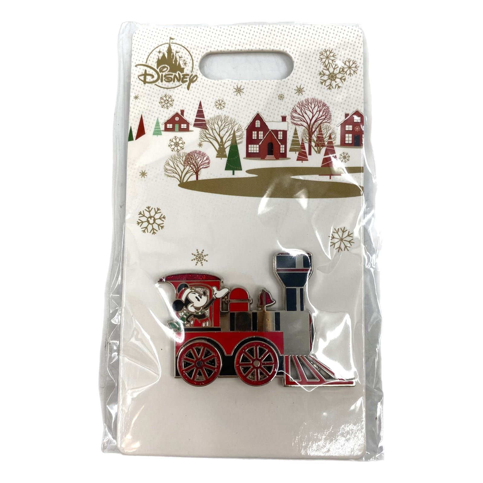 Disney Red 2019 Mickey Mouse Christmas Train Collectible Pin
