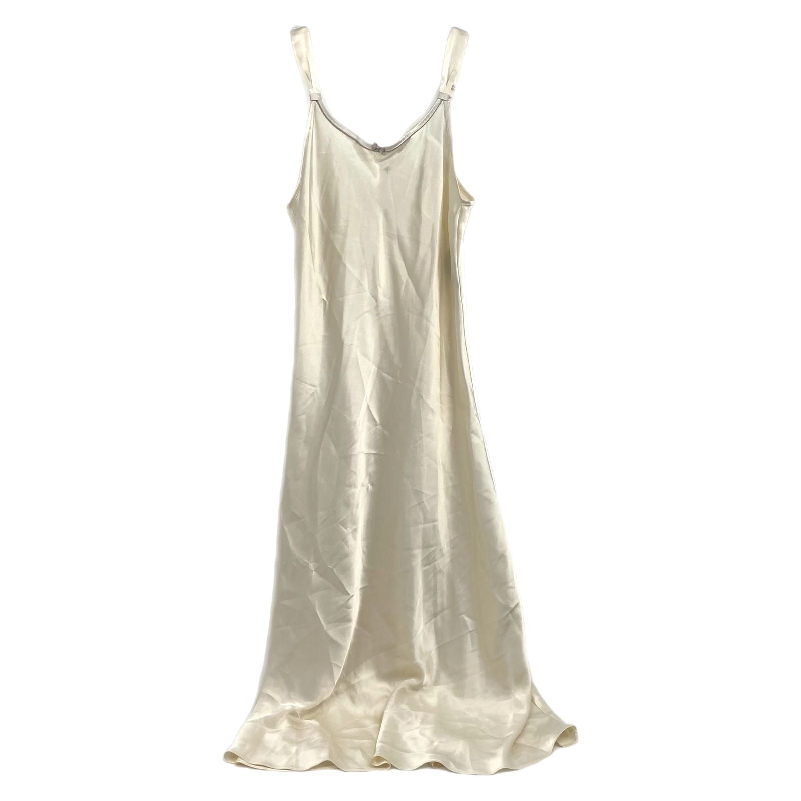 Jones New York Cream Satin Slip Dress