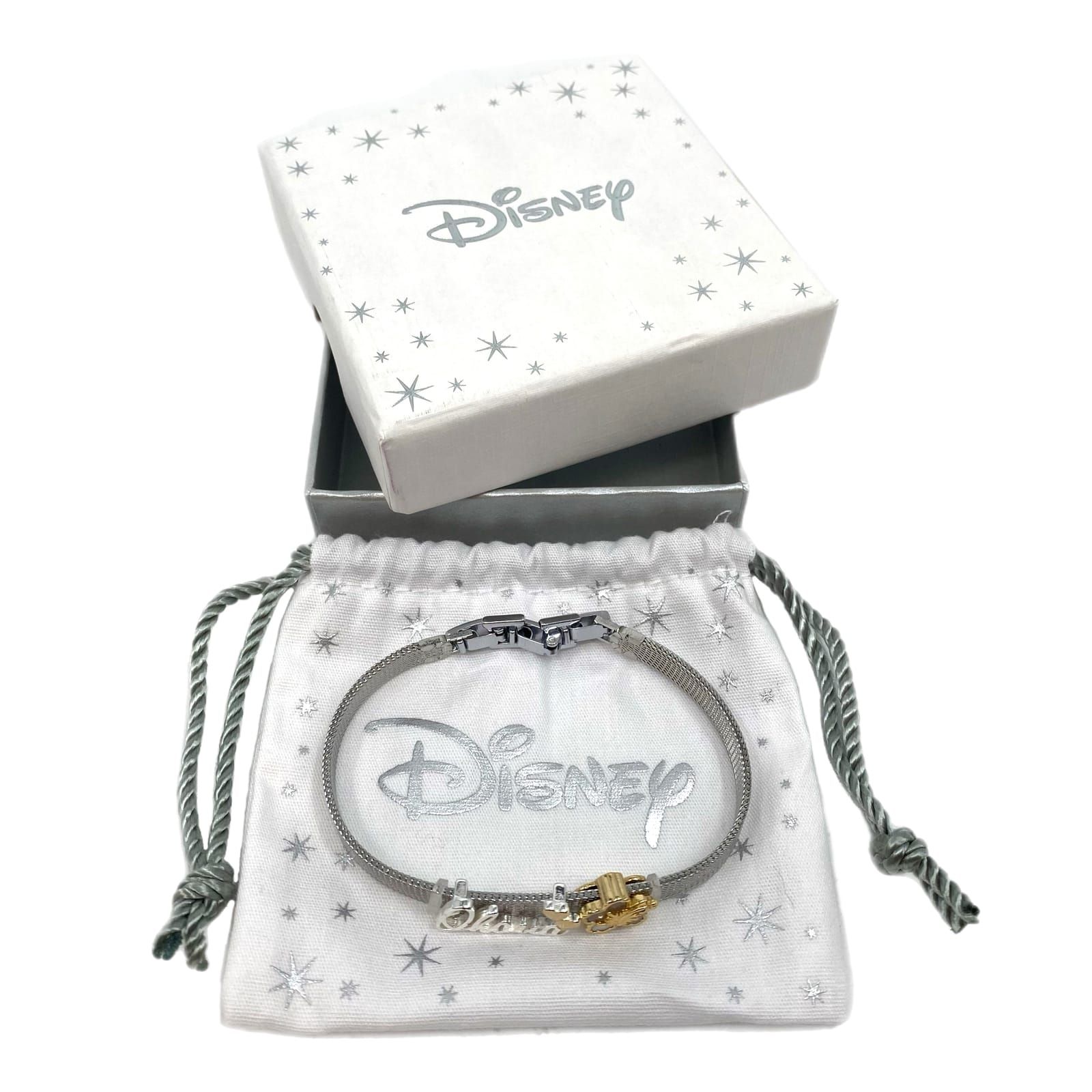 Disney Silver Gold Charm Bracelet
