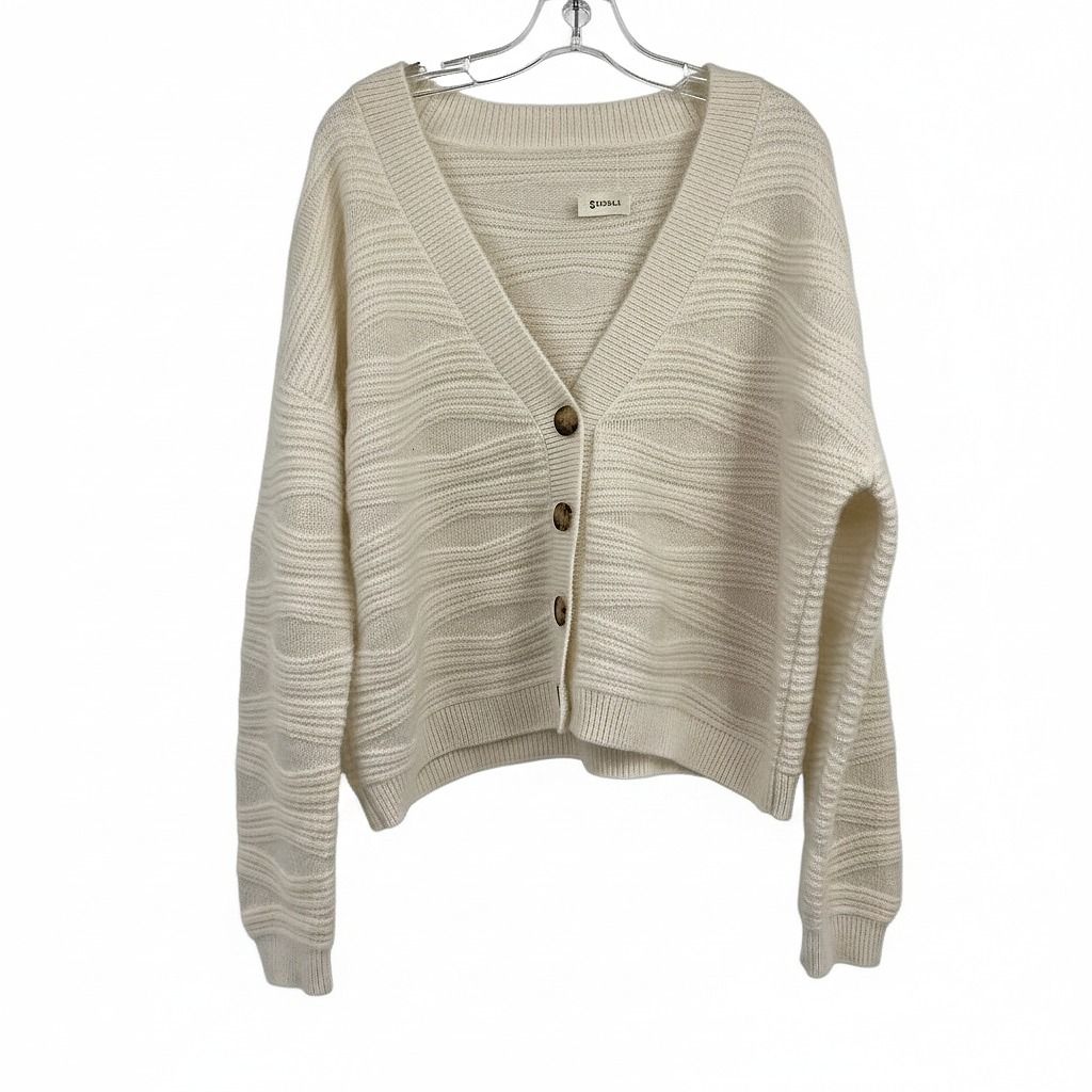 Lilysilk Water Ripple Cashmere Cardigan
