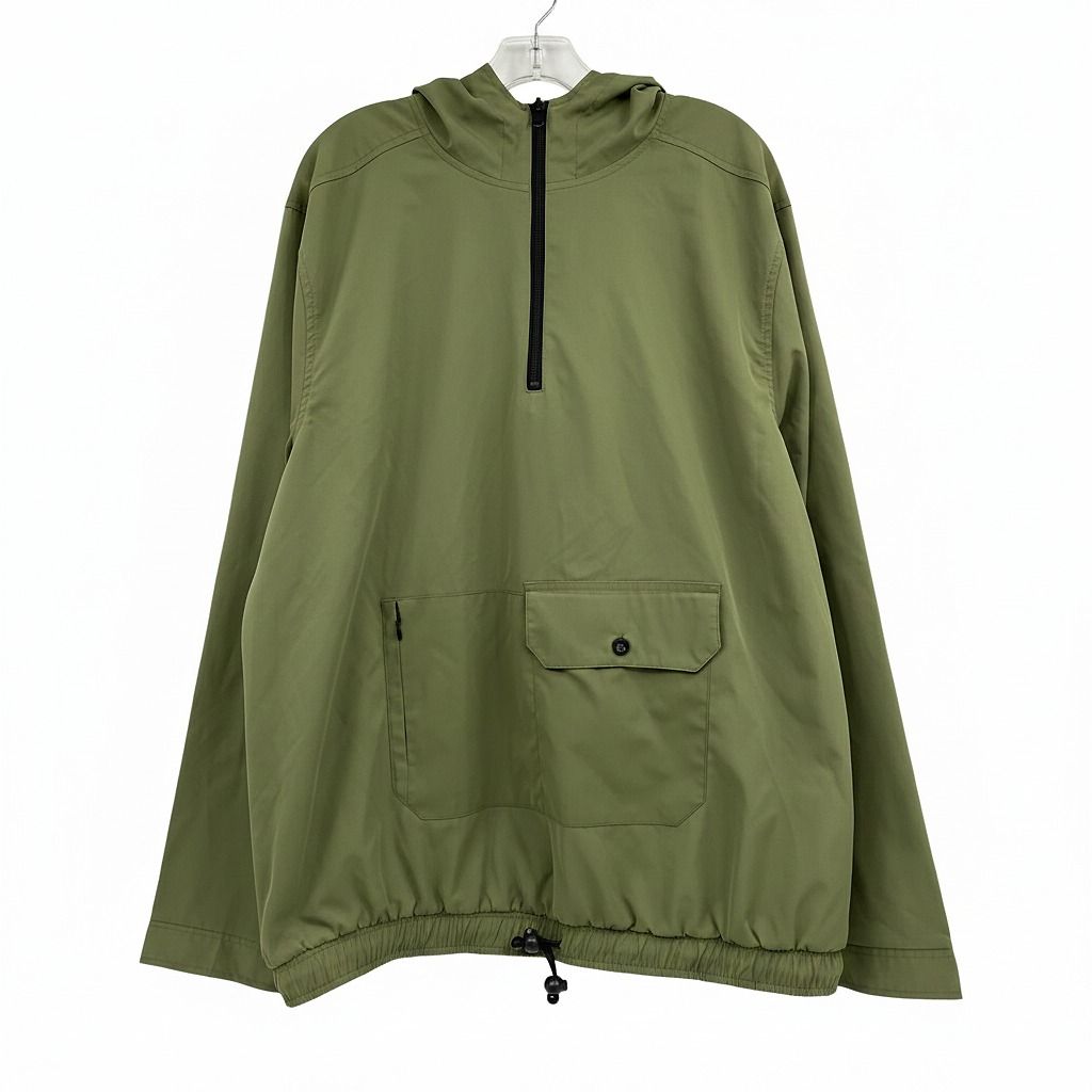 Elwood Green Windbreaker 1/4 Zip Pullover