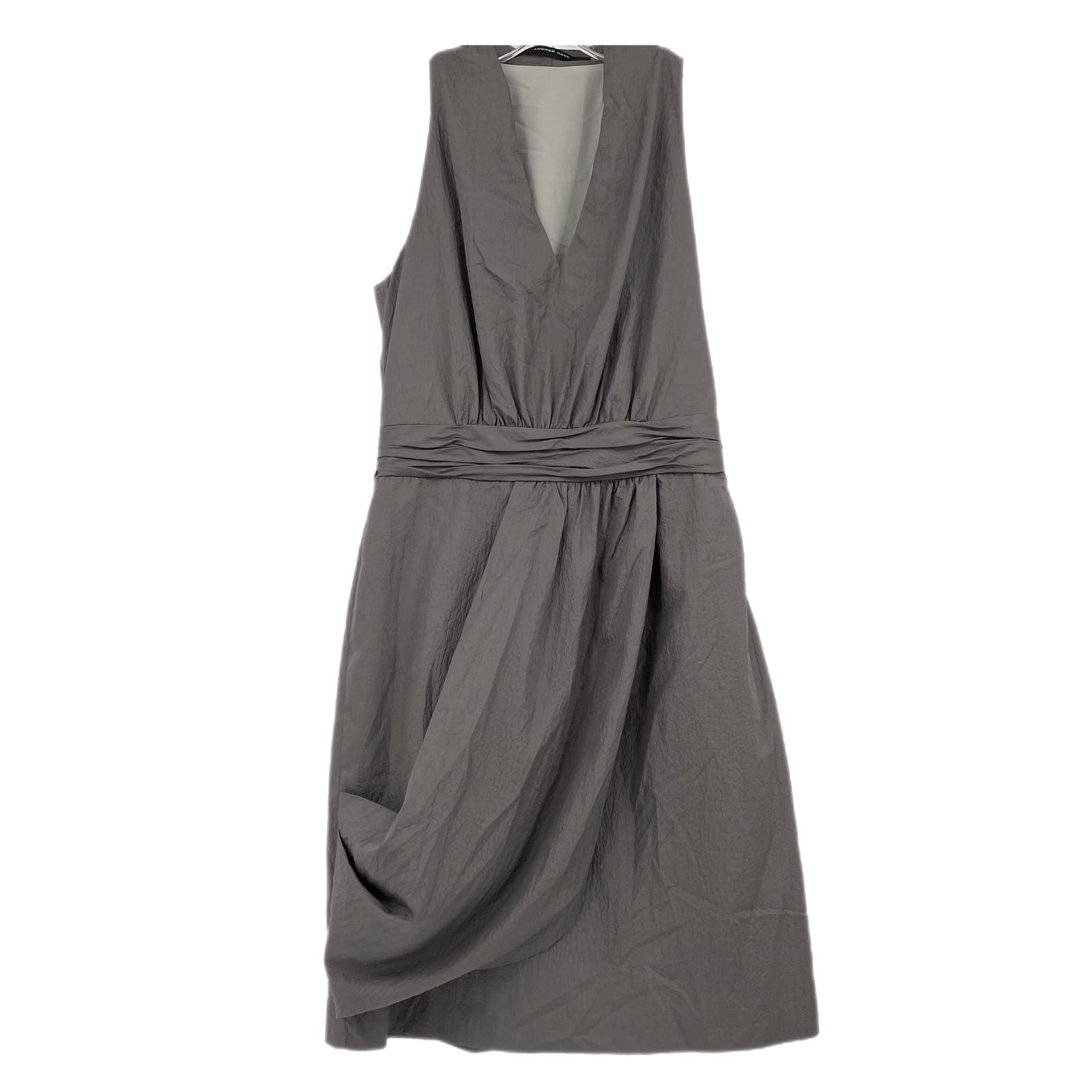 Andrew Marc Gray Sleeveless V-Neck Mini Dress