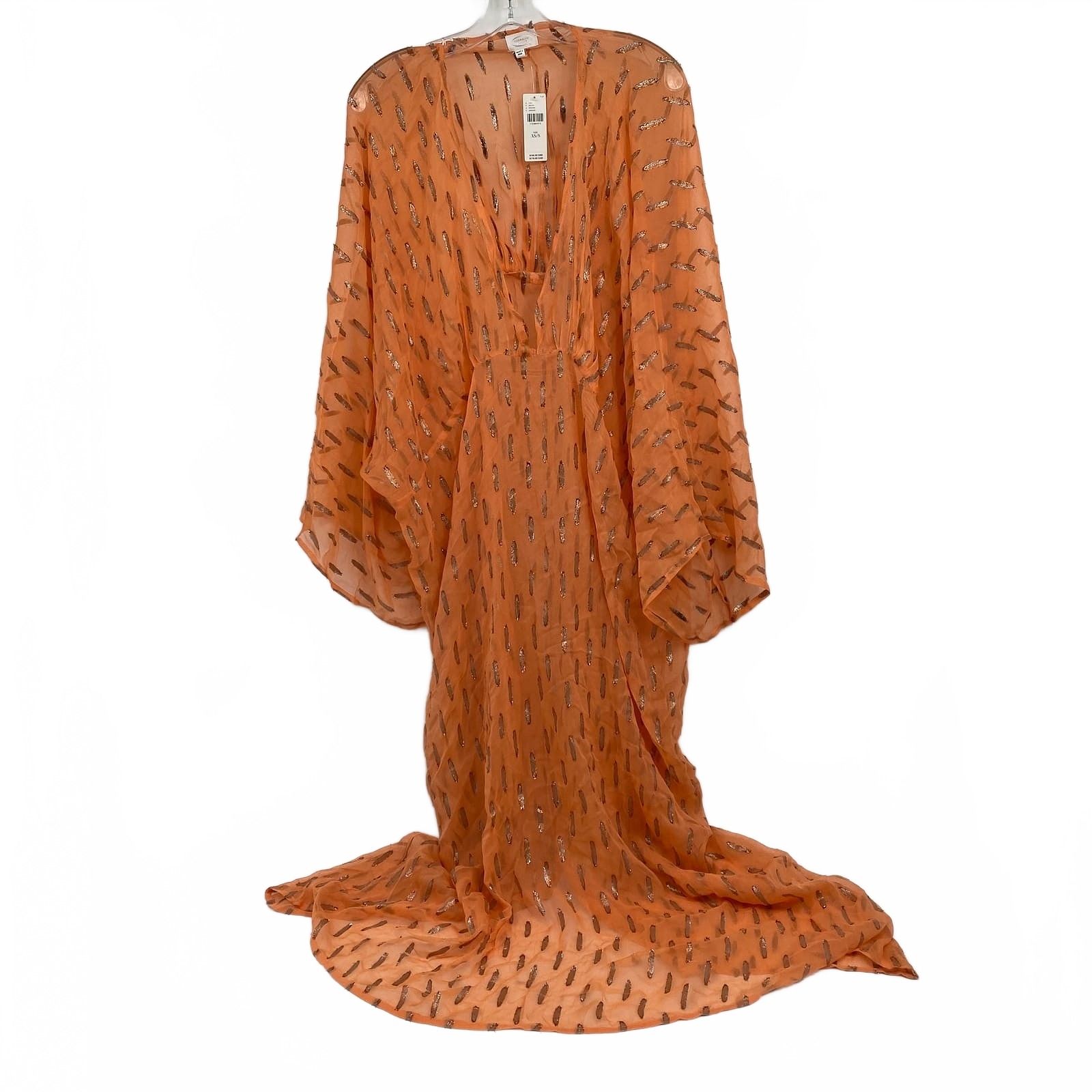 Elizabeth Gillett Orange Maxi Dress