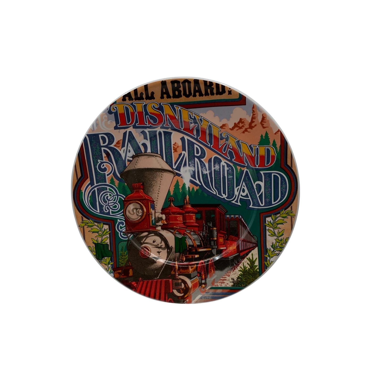 Disney Green and Red Classic Railroad Dinnerware