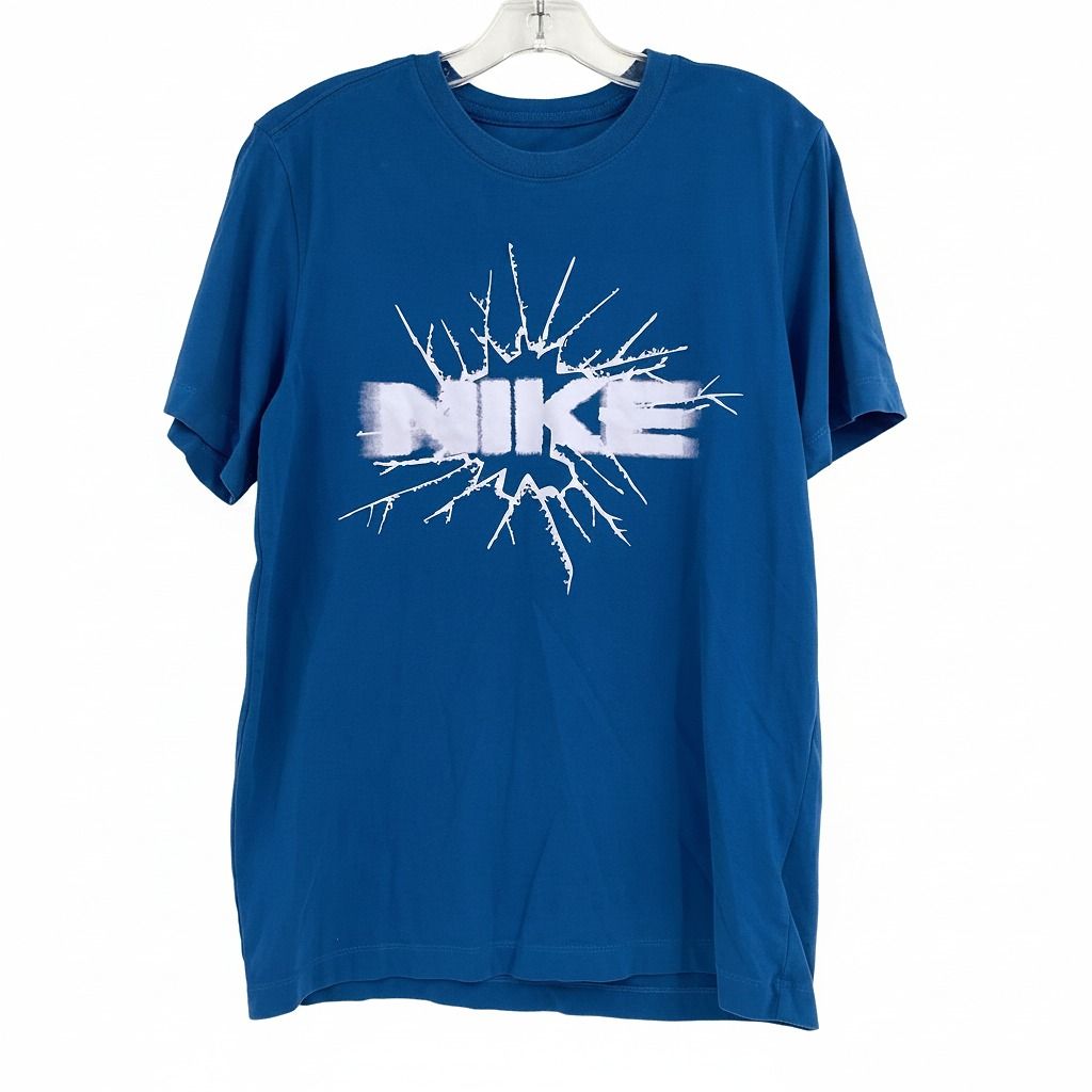 Nike Blue White Short Sleeve Graphic Tee