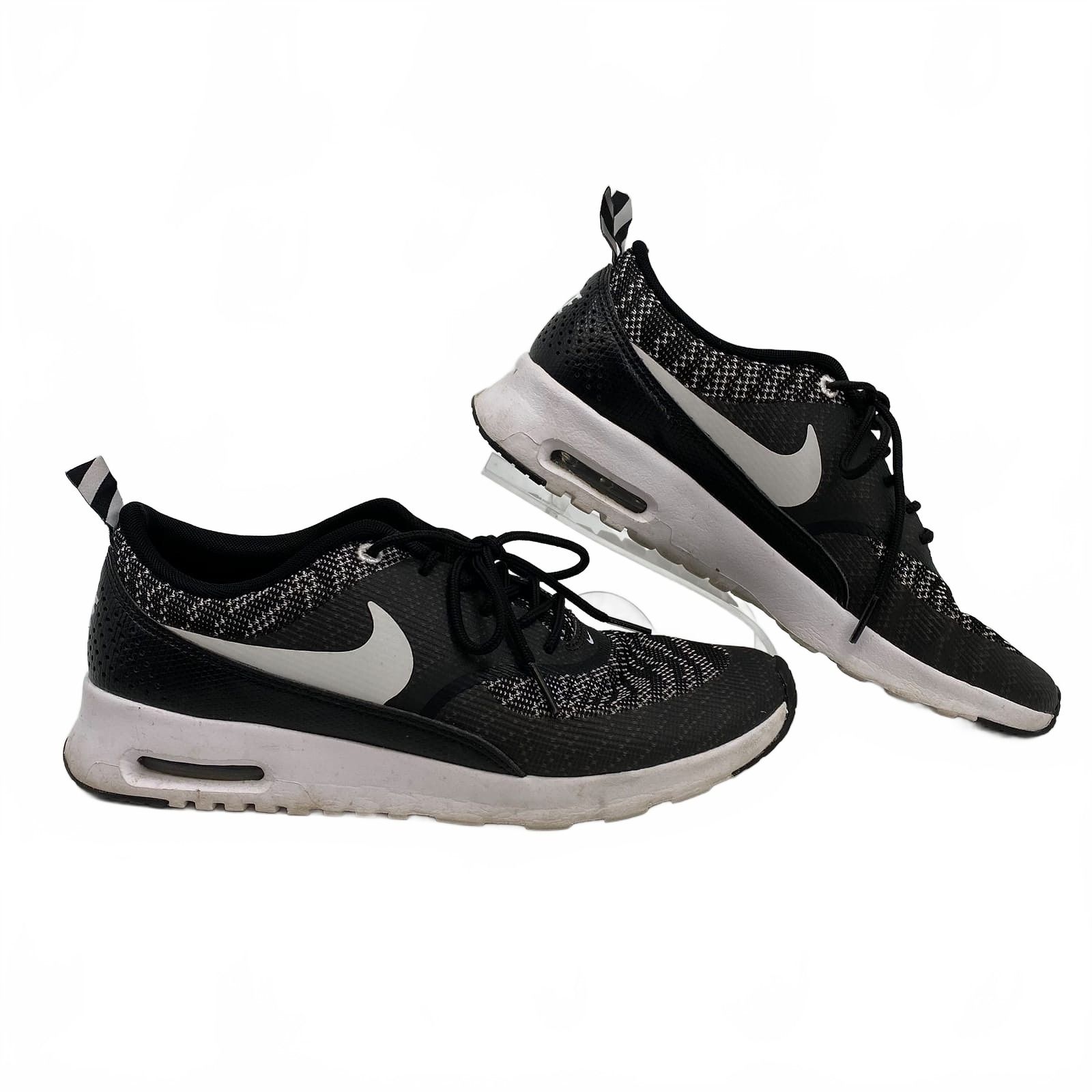 Nike Black White Air Max Thea Knit Sneakers
