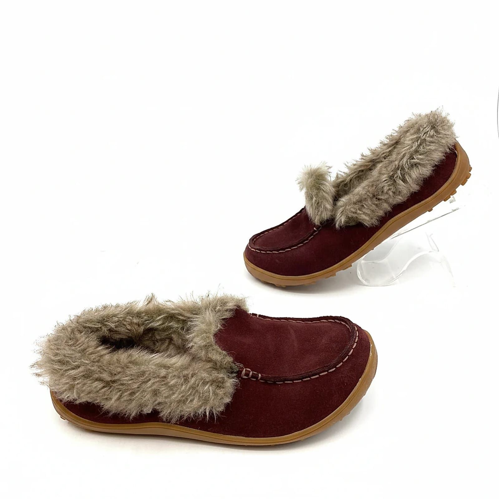 Columbia Red Suede Moccasins