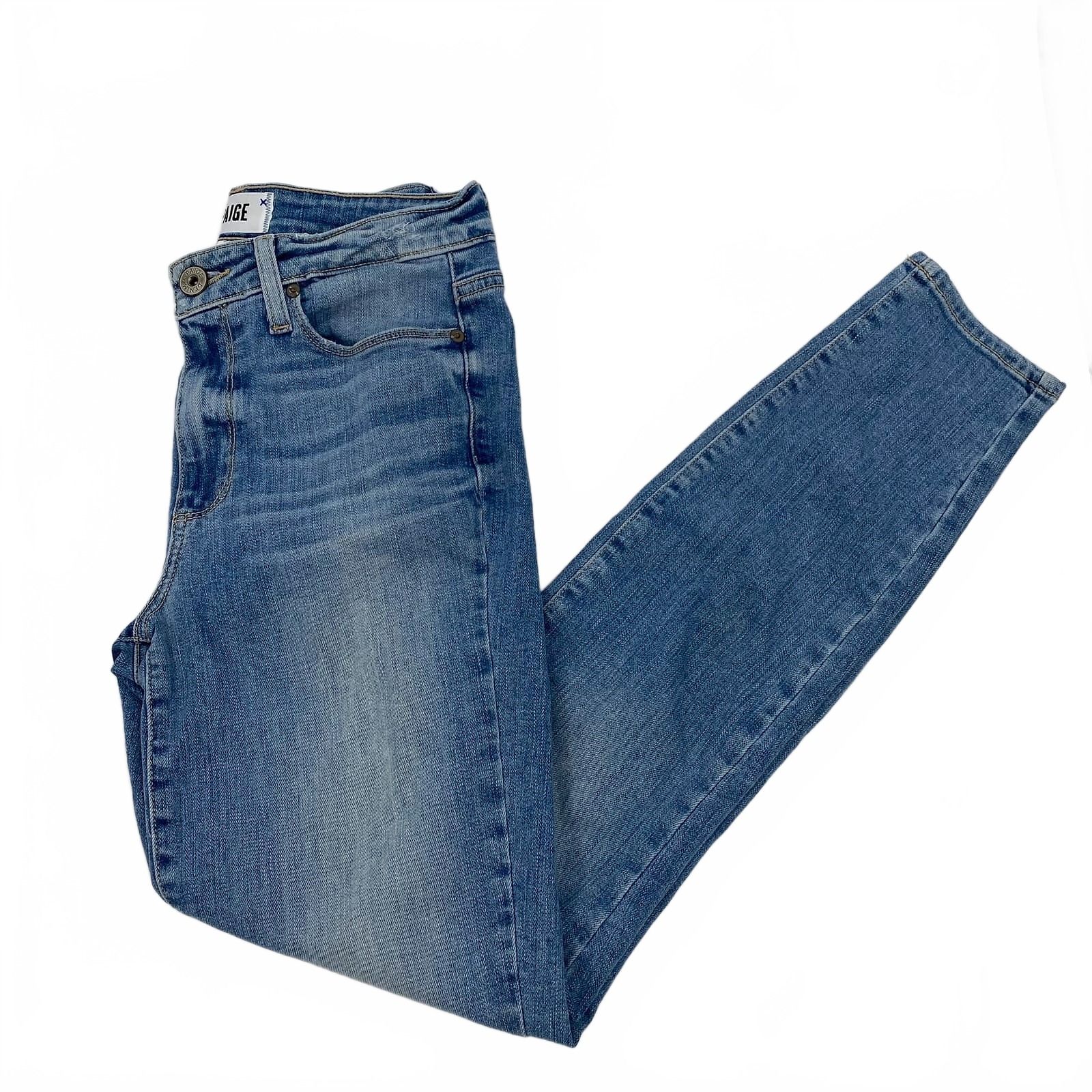 PAIGE Hoxton Ankle Blue Skinny Jeans