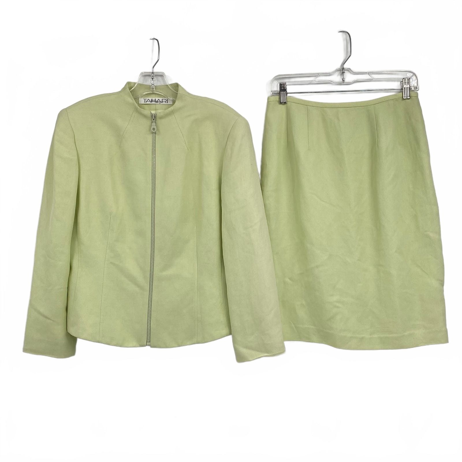 Tahari Lime Green Skirt Set