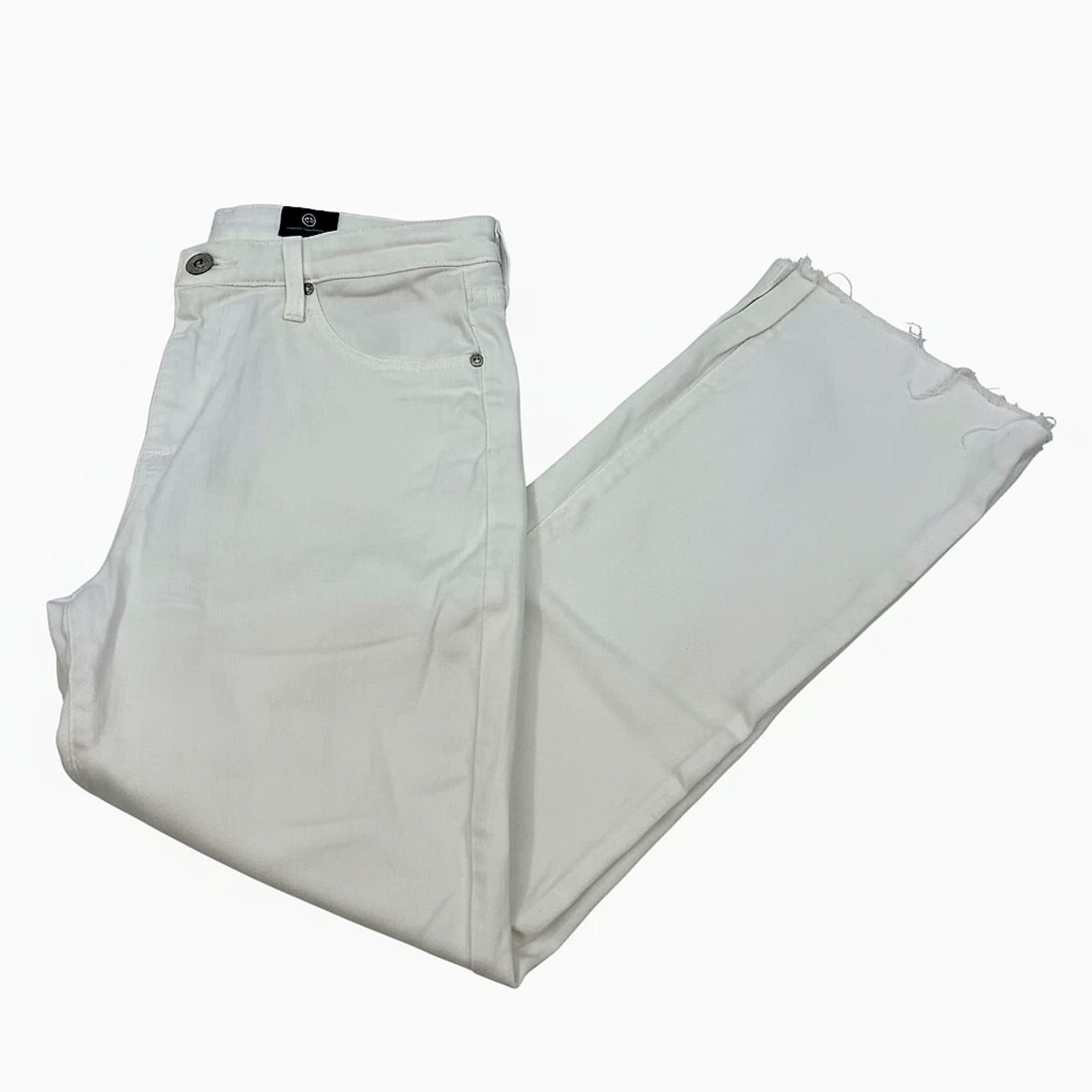 Ag Adriano White The Jodi Crop Jeans