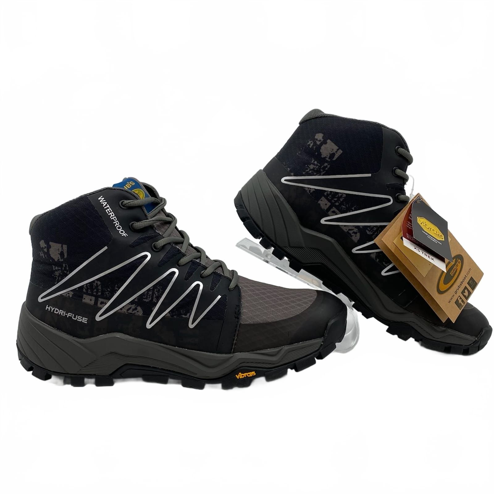 Grubs Gray Waterproof Explore Adventure Walking Boots