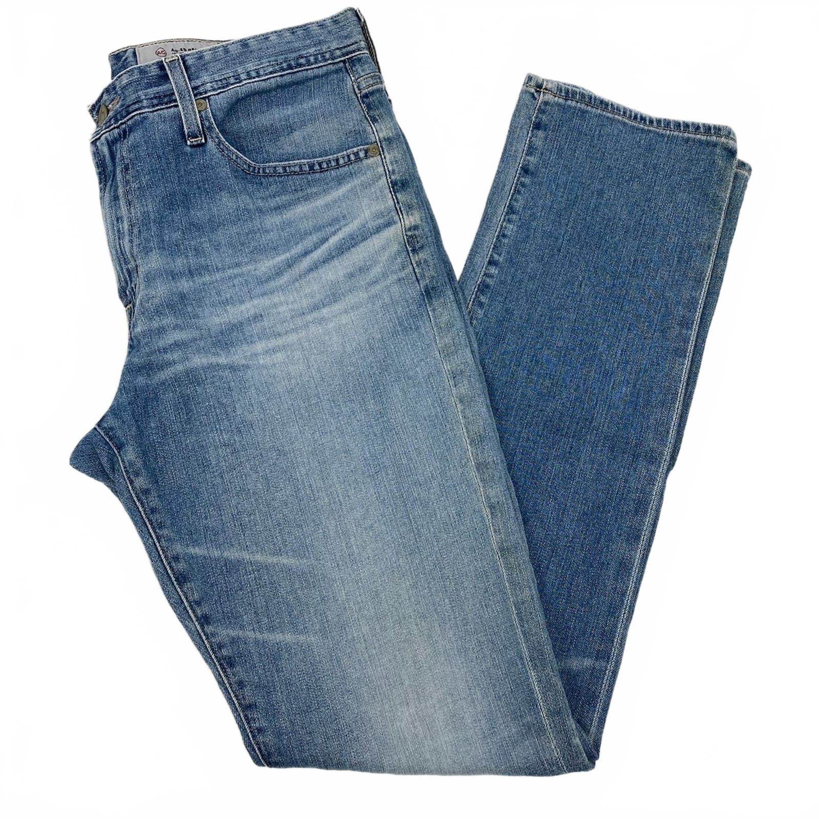 Ag Adriano Goldschmied Light Wash Straight Jeans