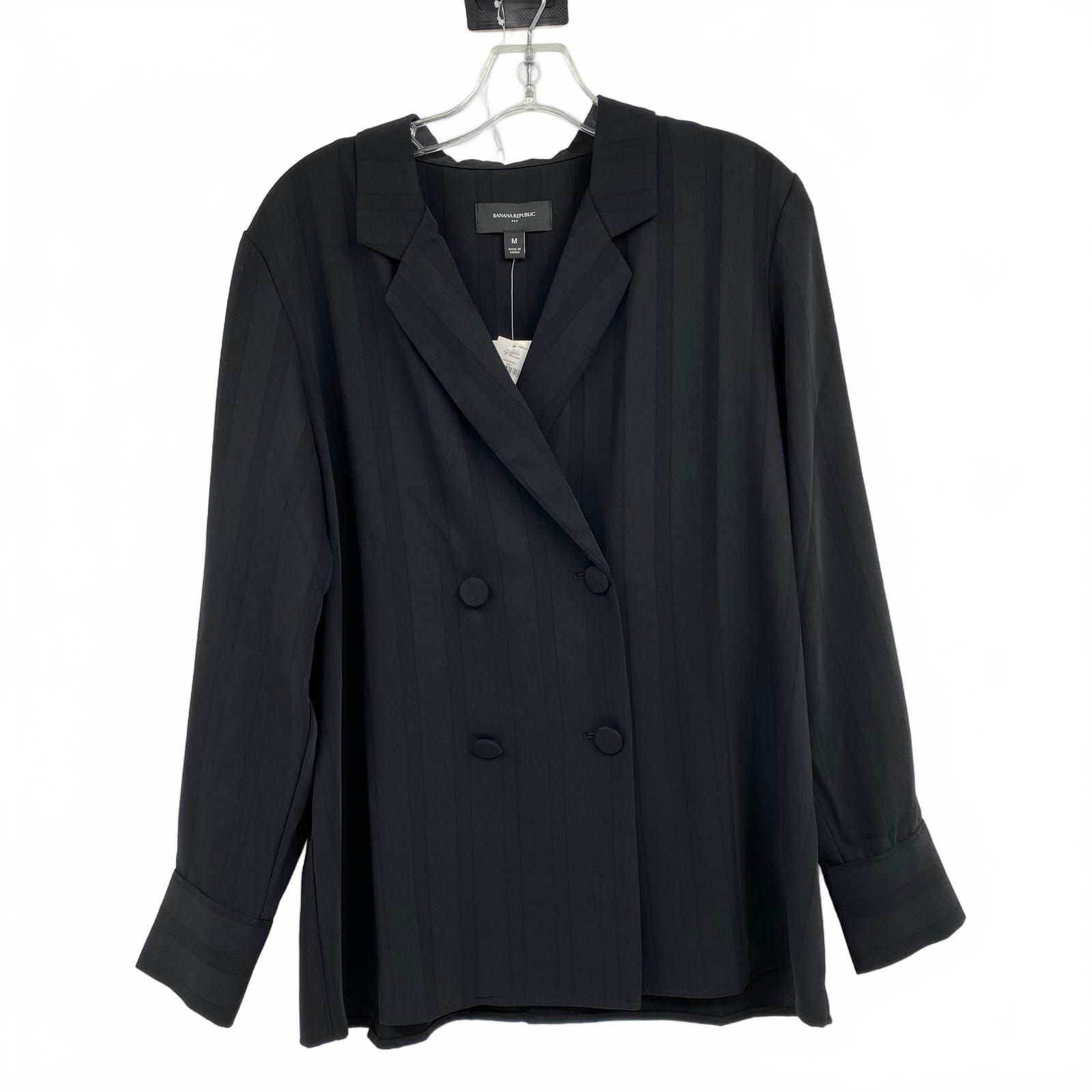 Banana Republic Black Striped Blazer