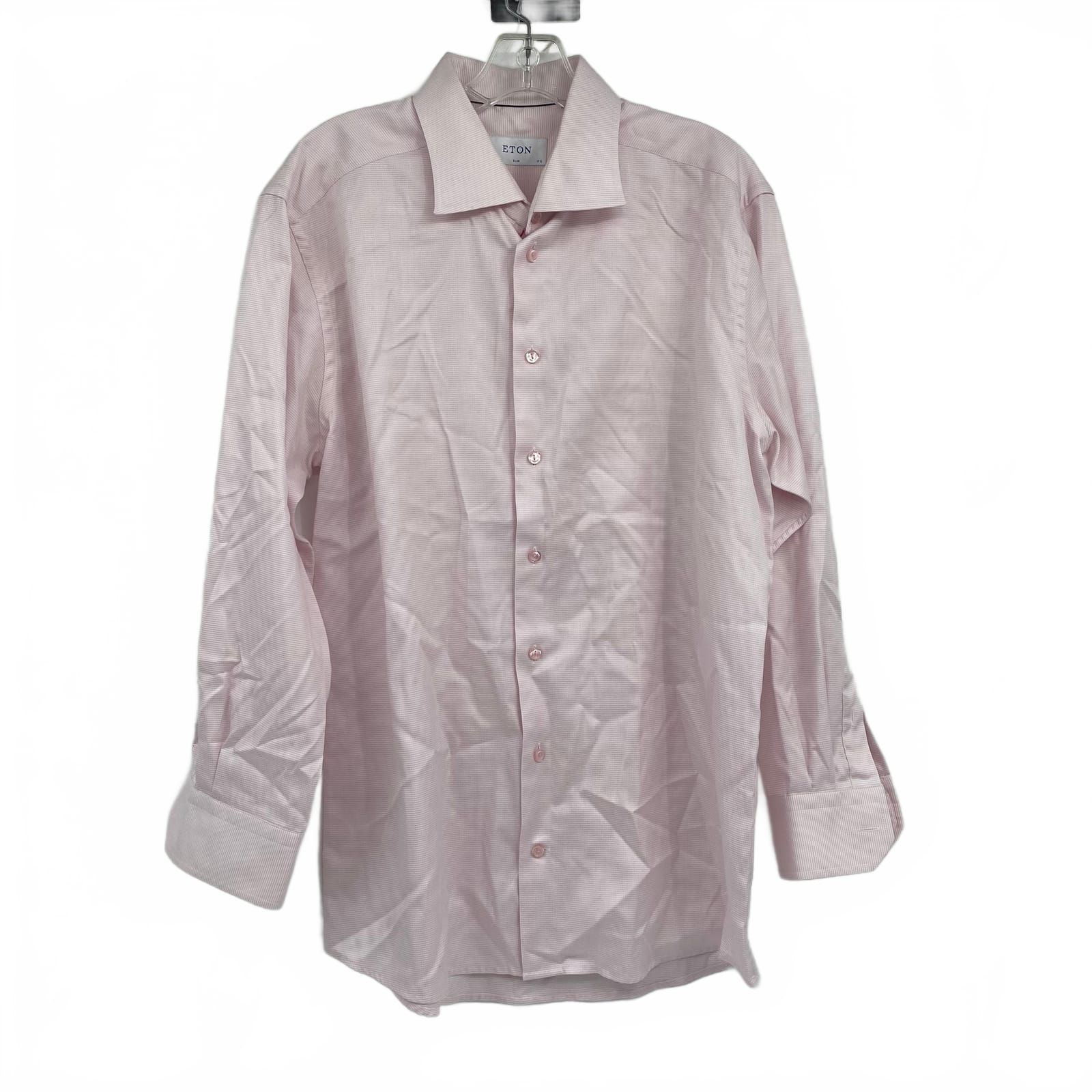 Eton Pink 100% Cotton Long Sleeve Casual Shirt