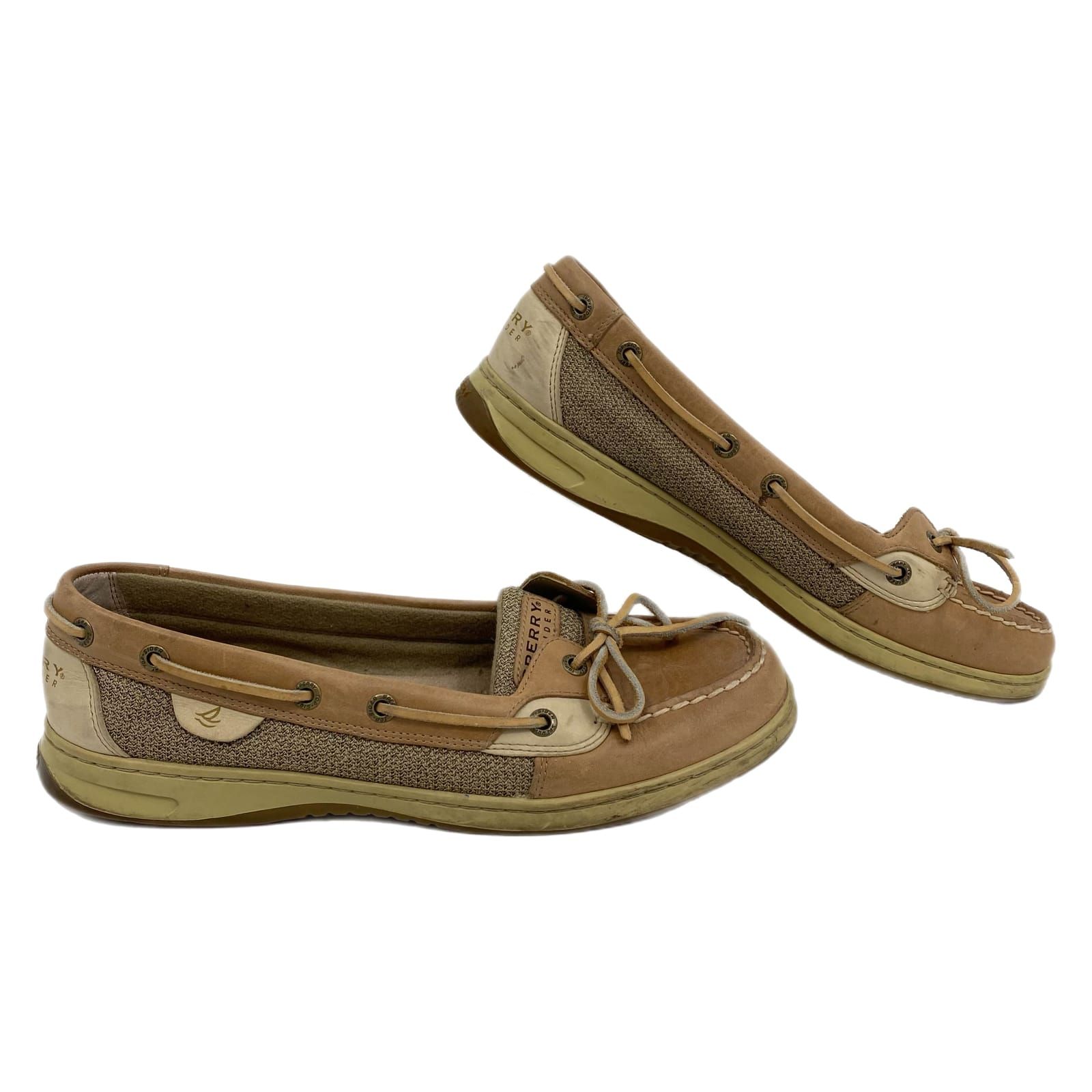 Sperry Beige Topsider Boat Shoe Loafers