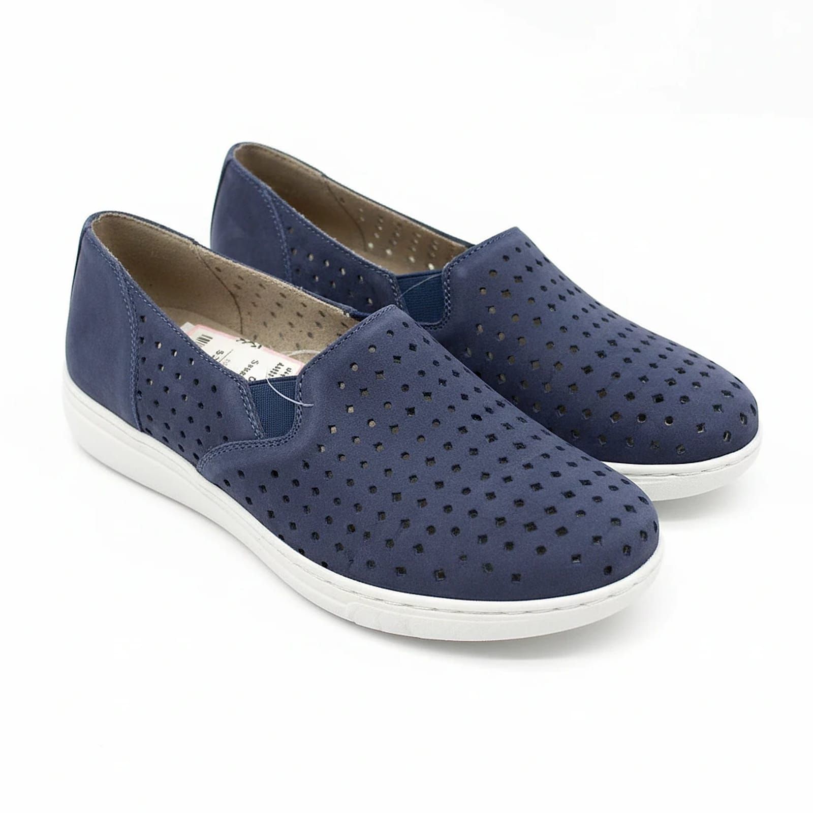 Munro White-Blue Sneakers