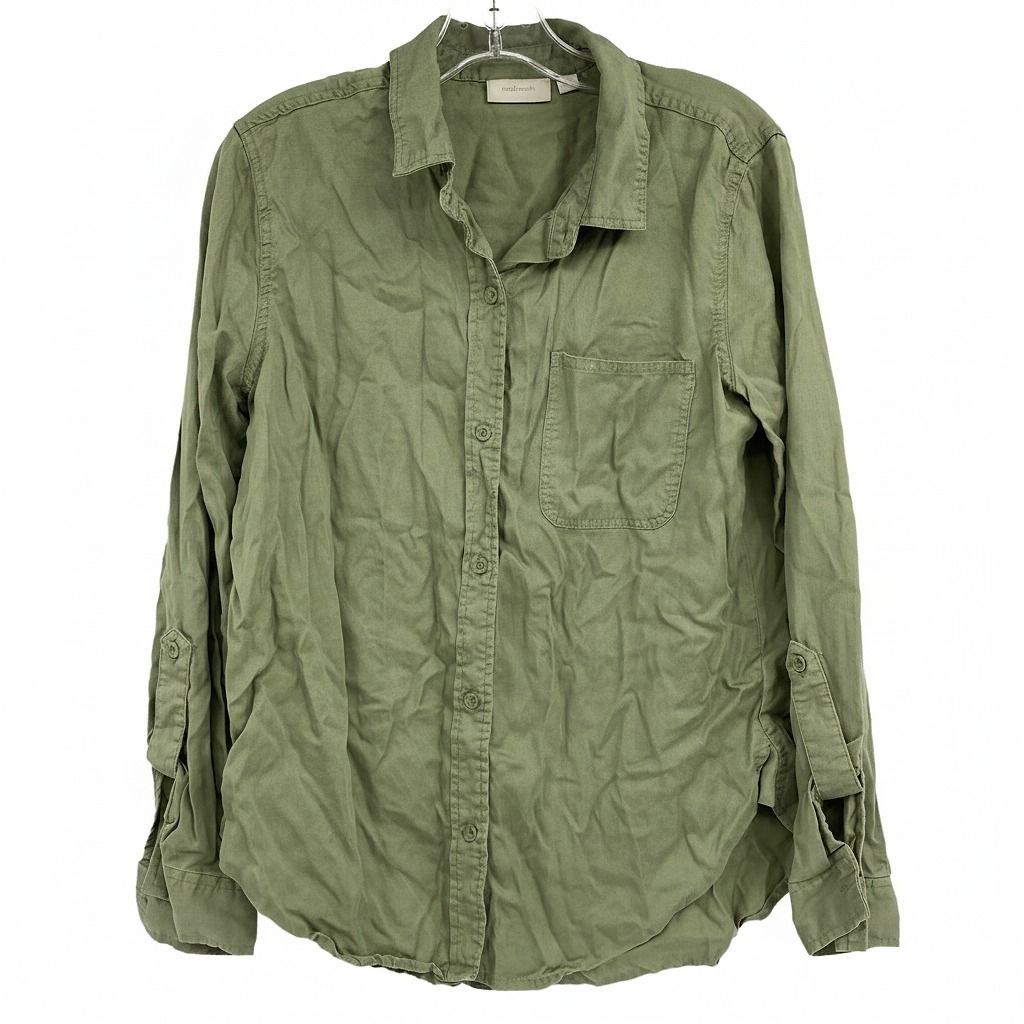 Ecothreads Green Button-Up Shirt