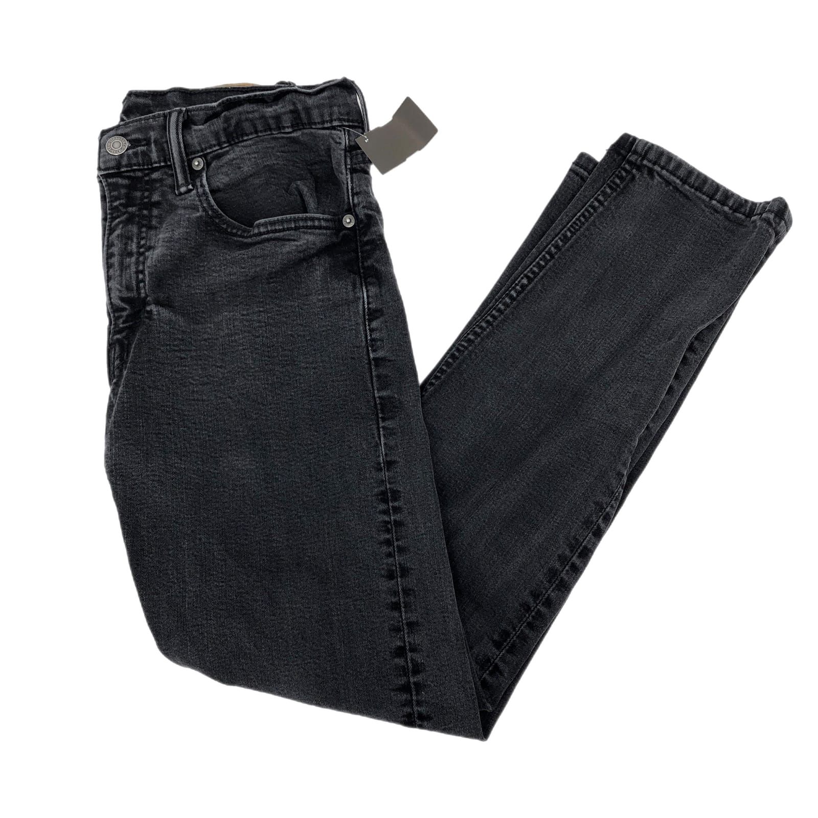 Levi's Black Straight Leg Jeans Leg Dark Wash Inseam 27 in