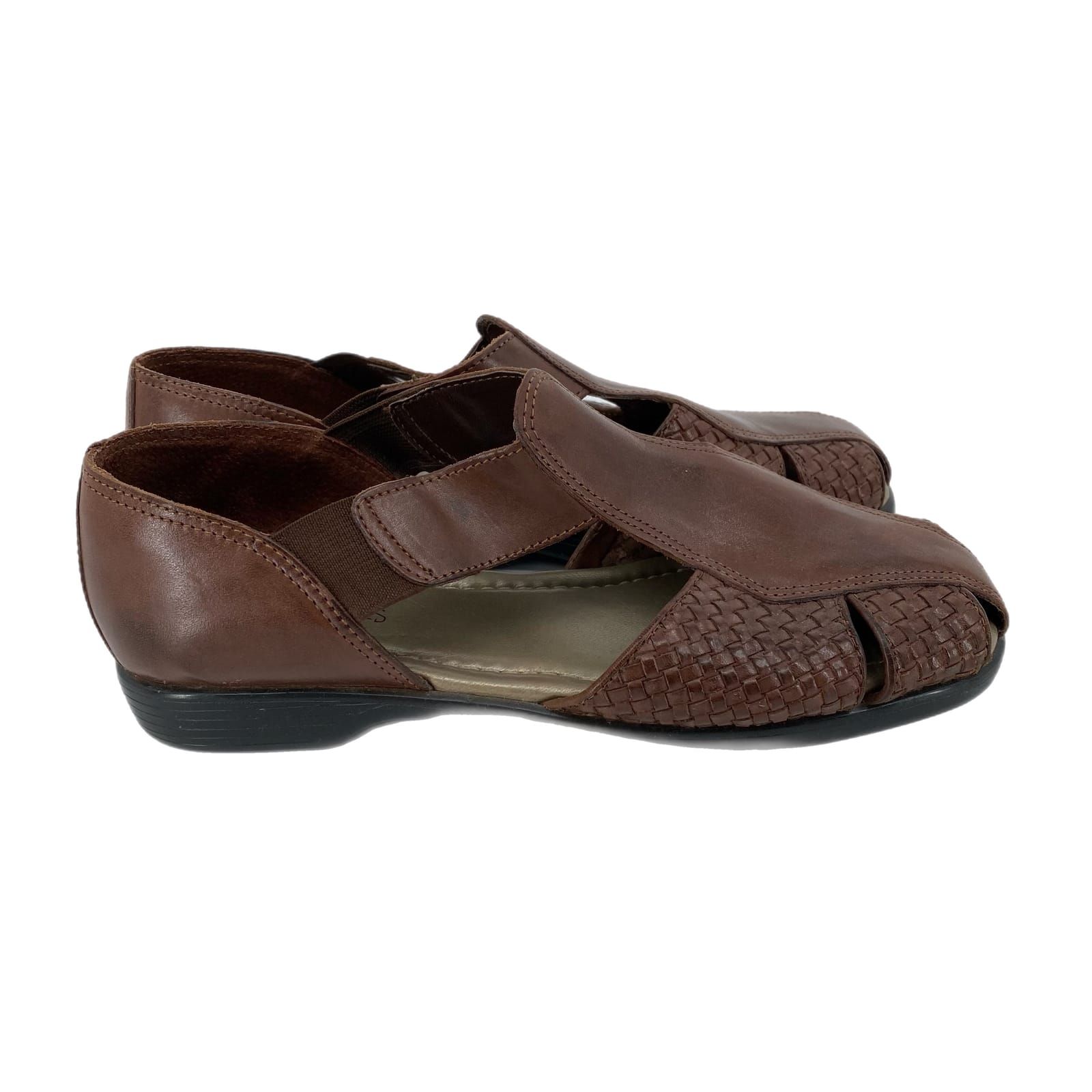 Boxer Fida Brown Pointed Toe Leather Sandals