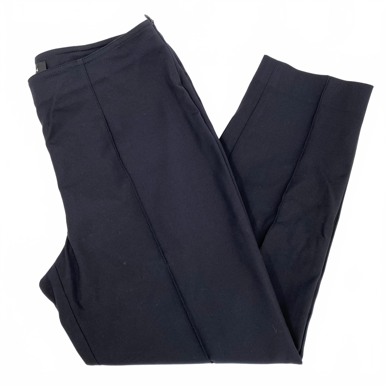 St. John Black Trousers Front Seam Ankle