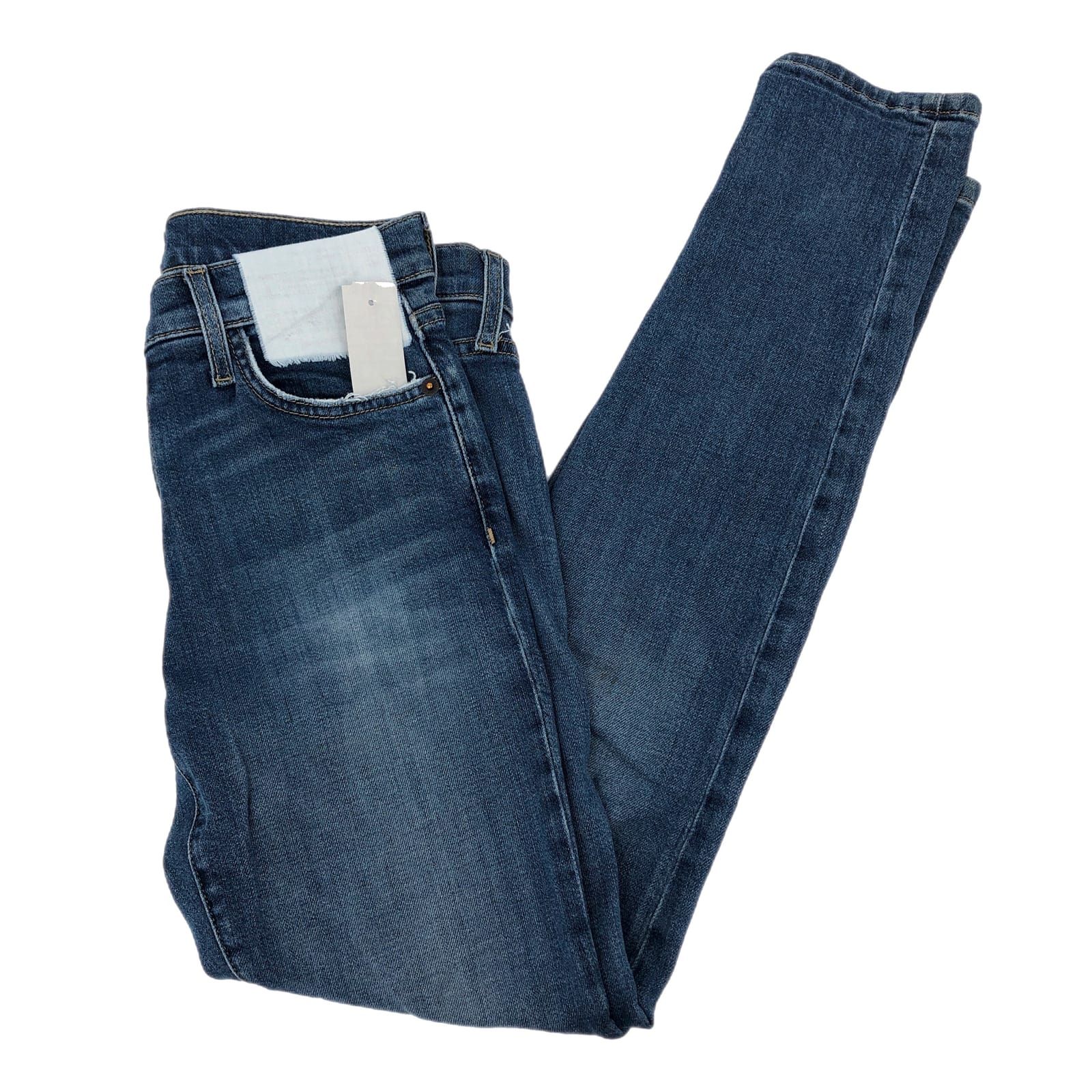 Blue Straight Leg Jeans