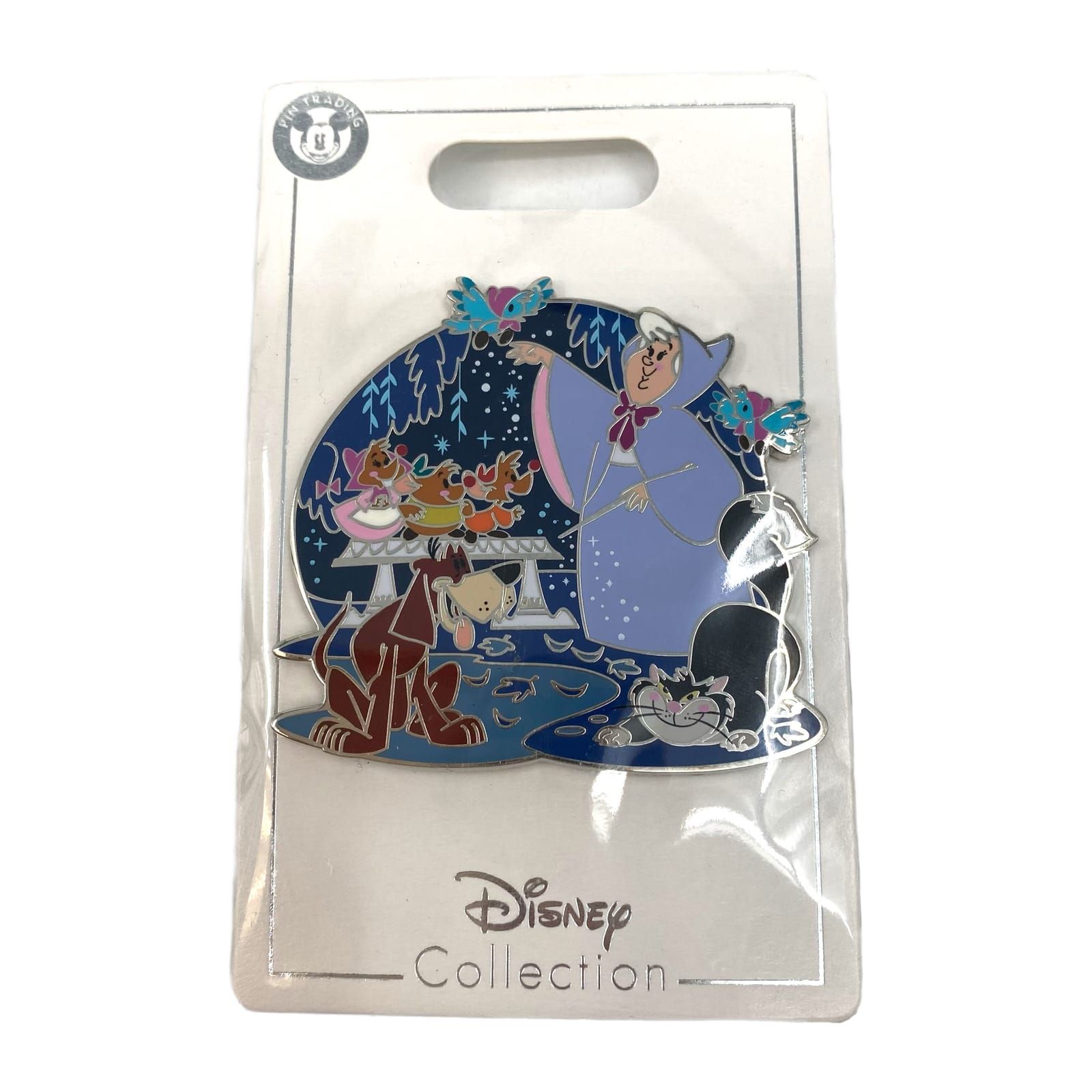 Disney Blue Cinderella Supporting Characters Pin