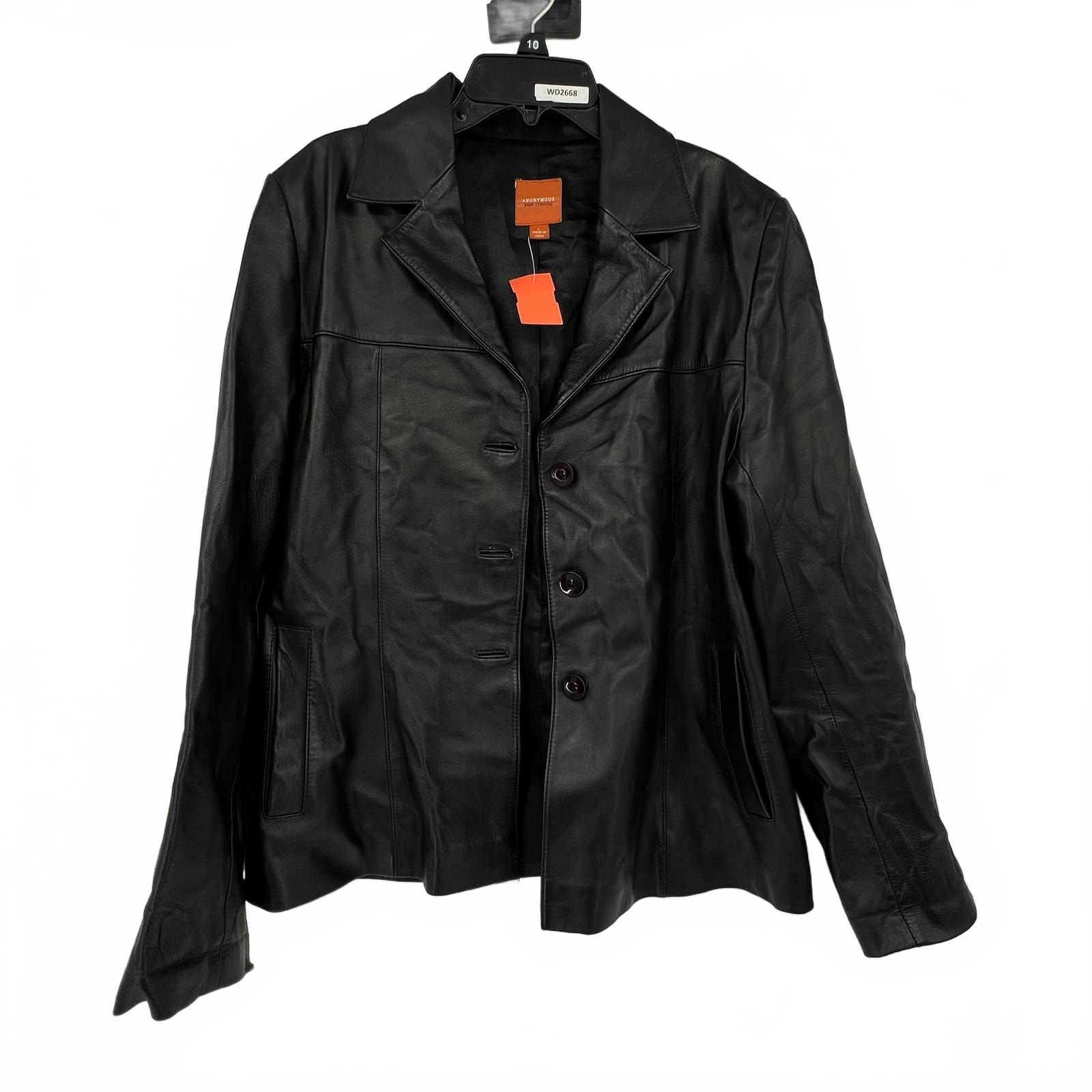 Anonymous Black Leather Jacket