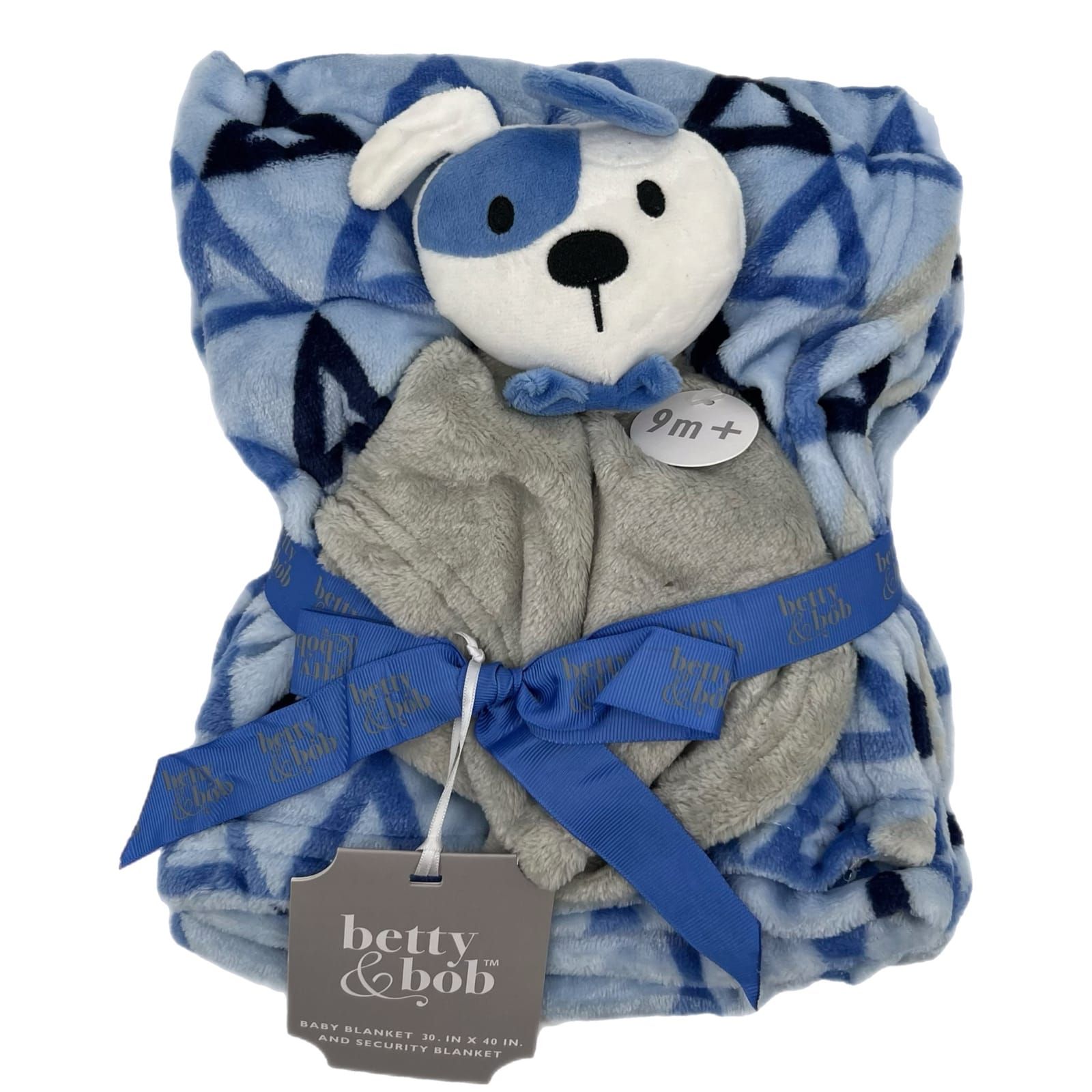 Betty & Bob Blue Cozy Baby Blanket