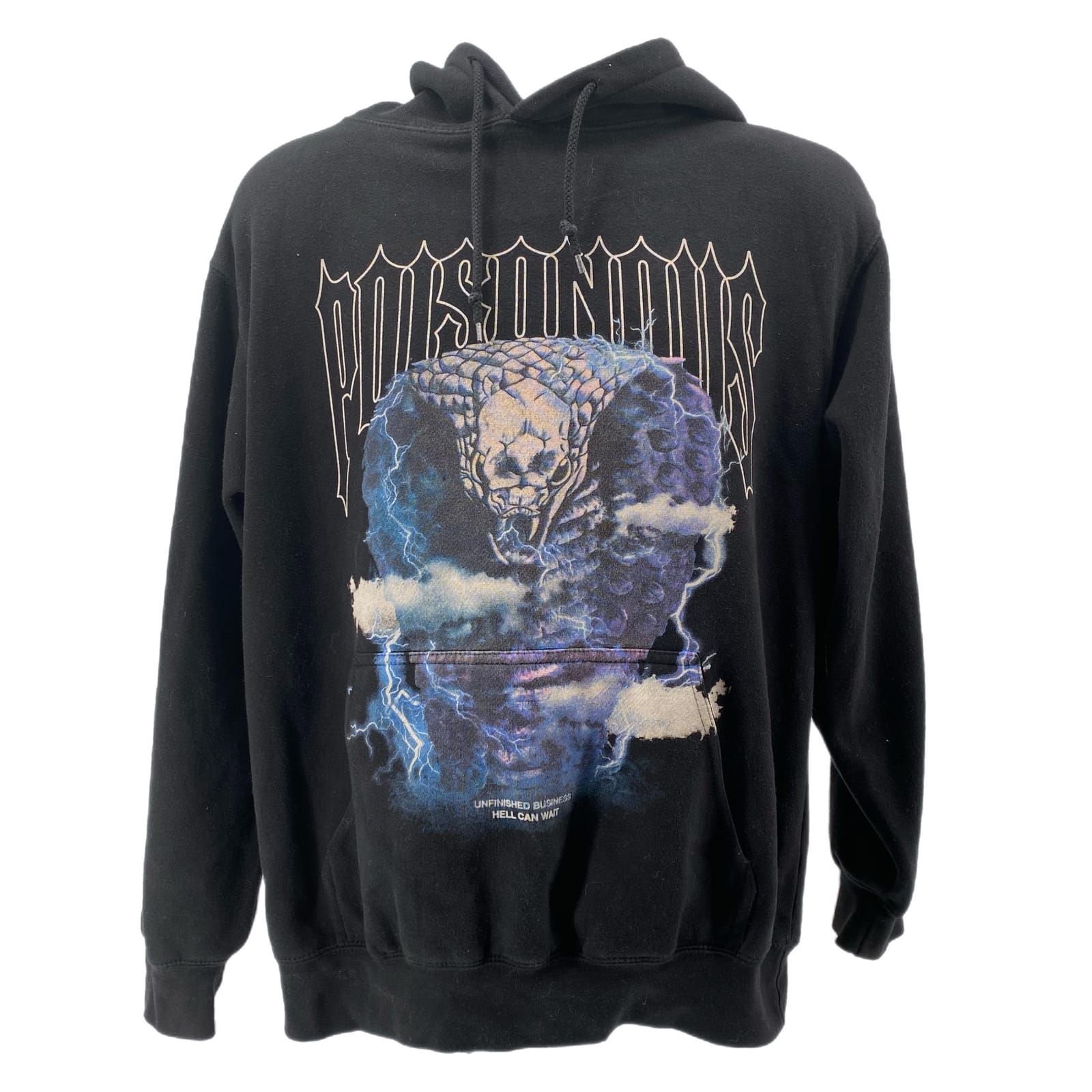 Fashion Nova Black Pullover Classic Men's Hoodie