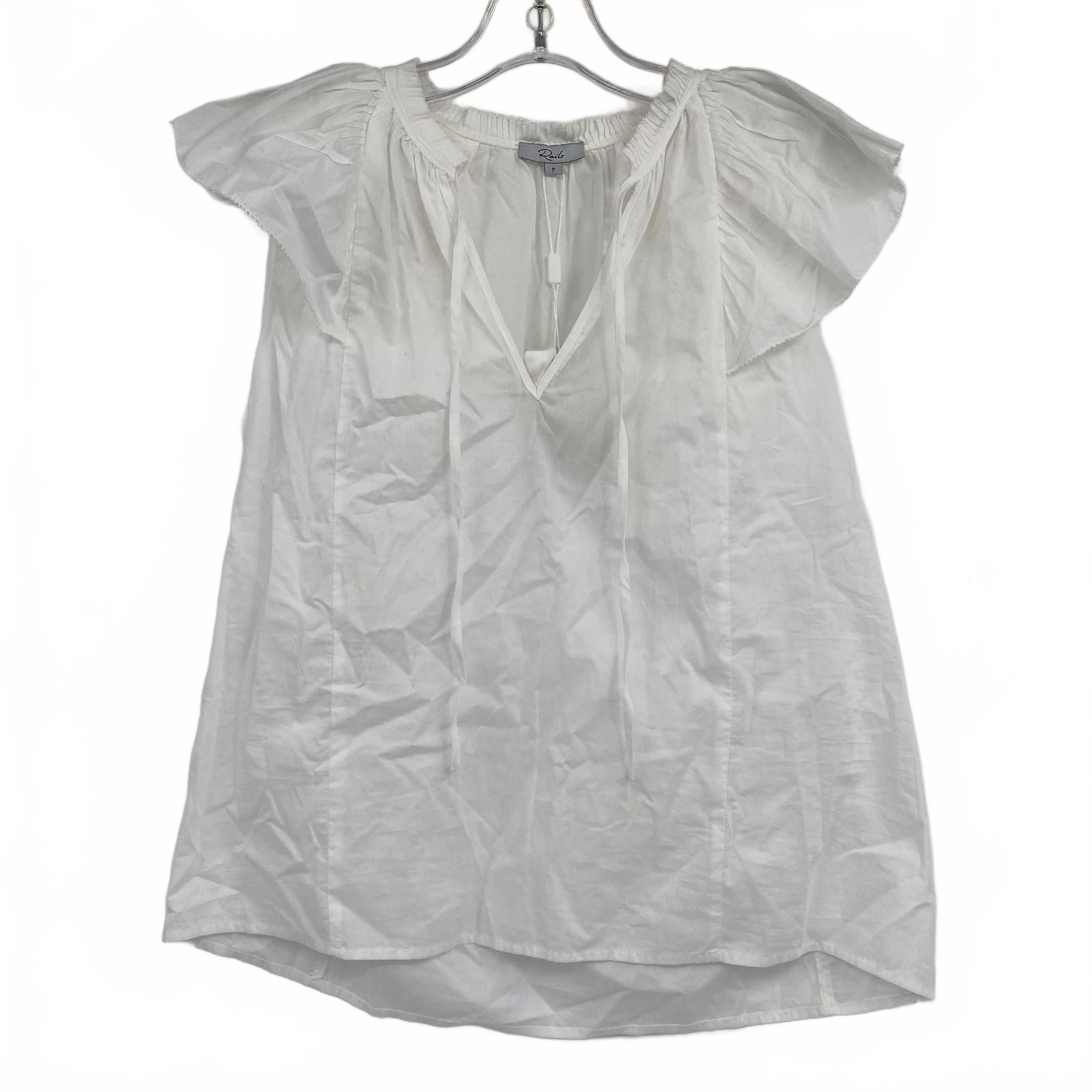 Rails White Karysa Ruffle Shoulder Tank Blouse