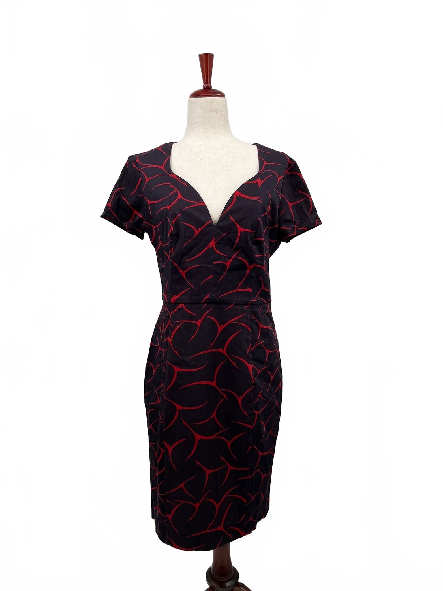French Connection Navy Sheath Midi Dress