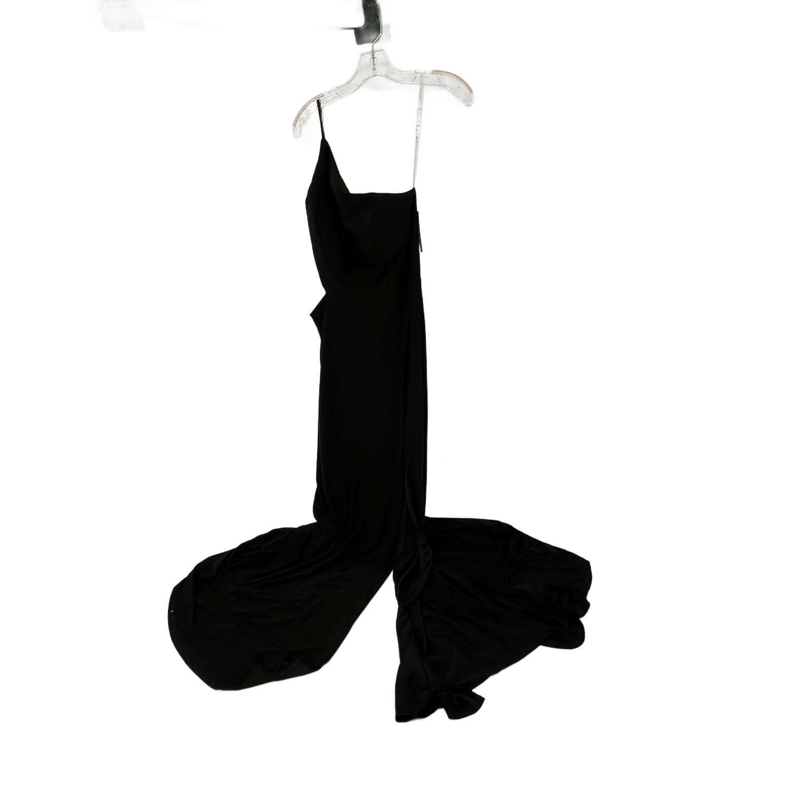 Jump Apparel Black One Shoulder Maxi Dress
